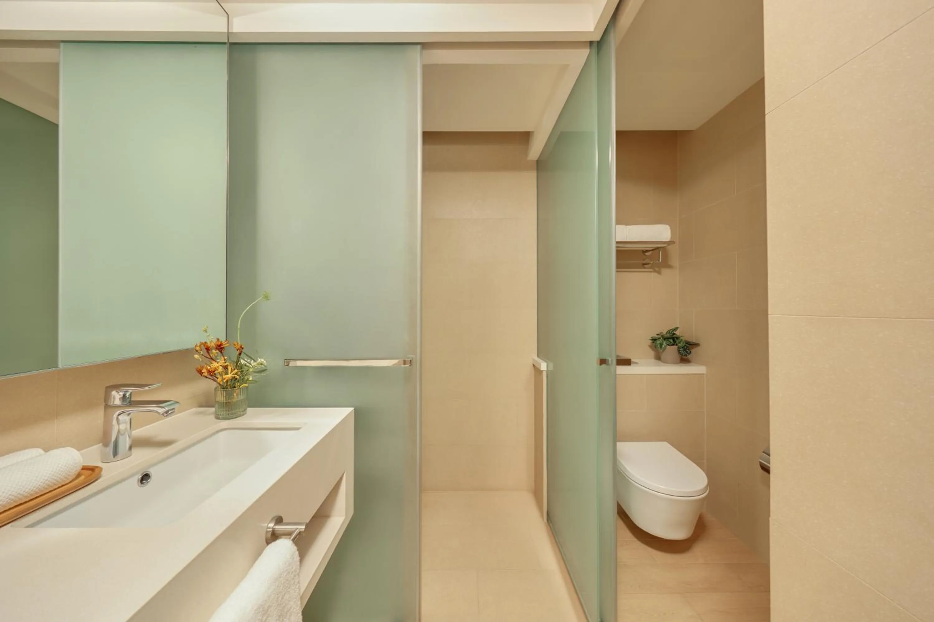 Shower in Oasia Residence Singapore by Far East Hospitality