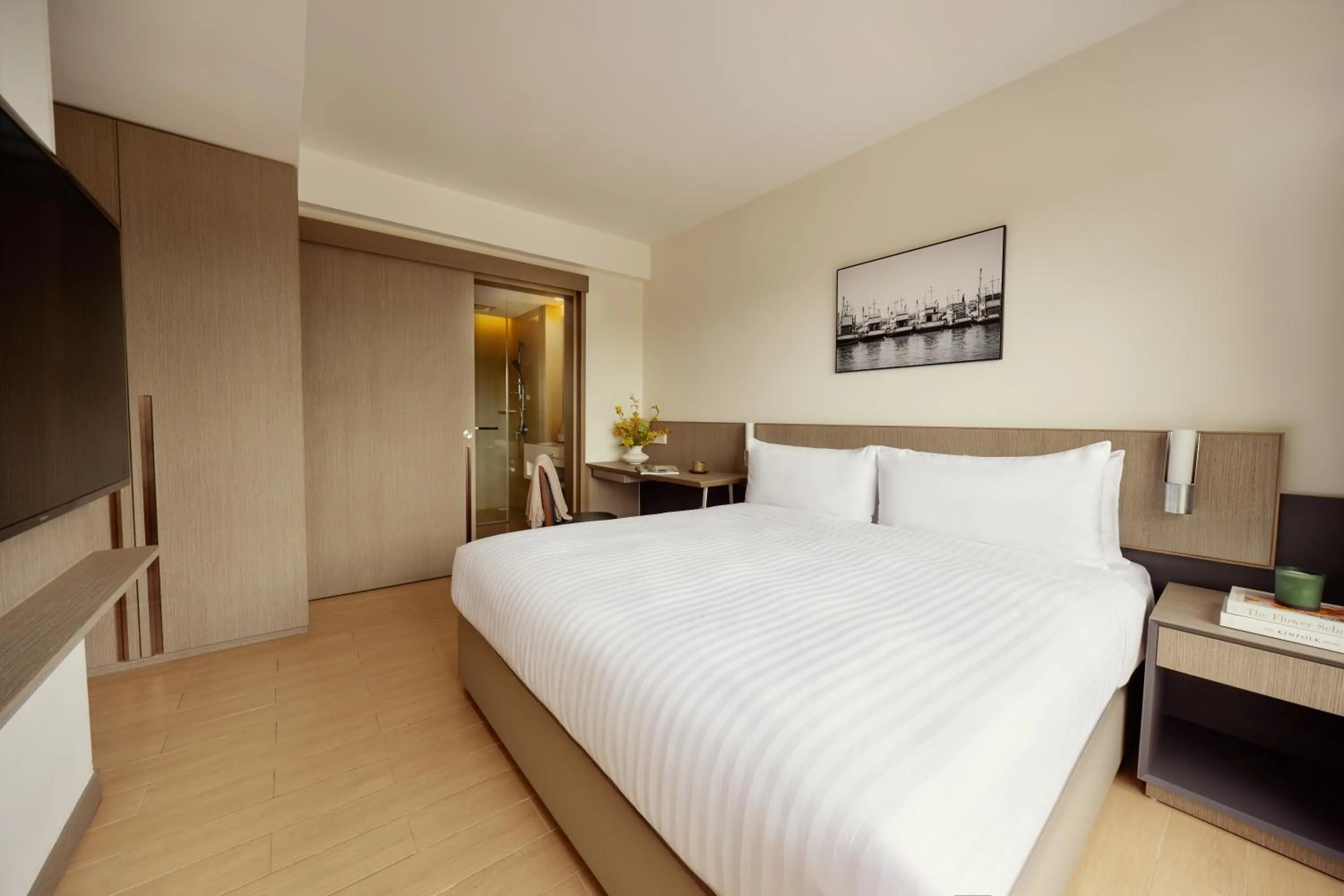 Shower, Bed in Oasia Residence Singapore by Far East Hospitality