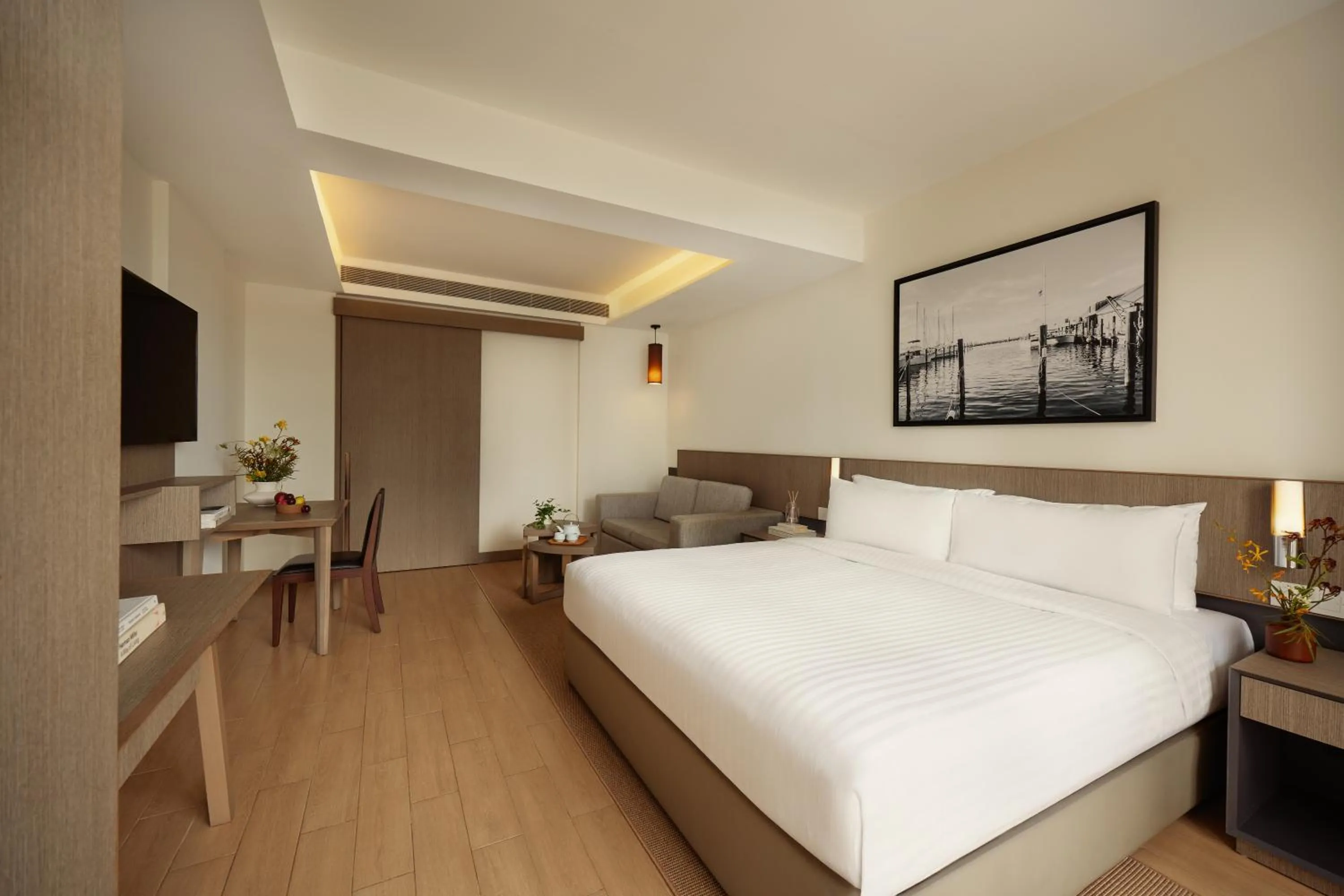 Bed in Oasia Residence Singapore by Far East Hospitality