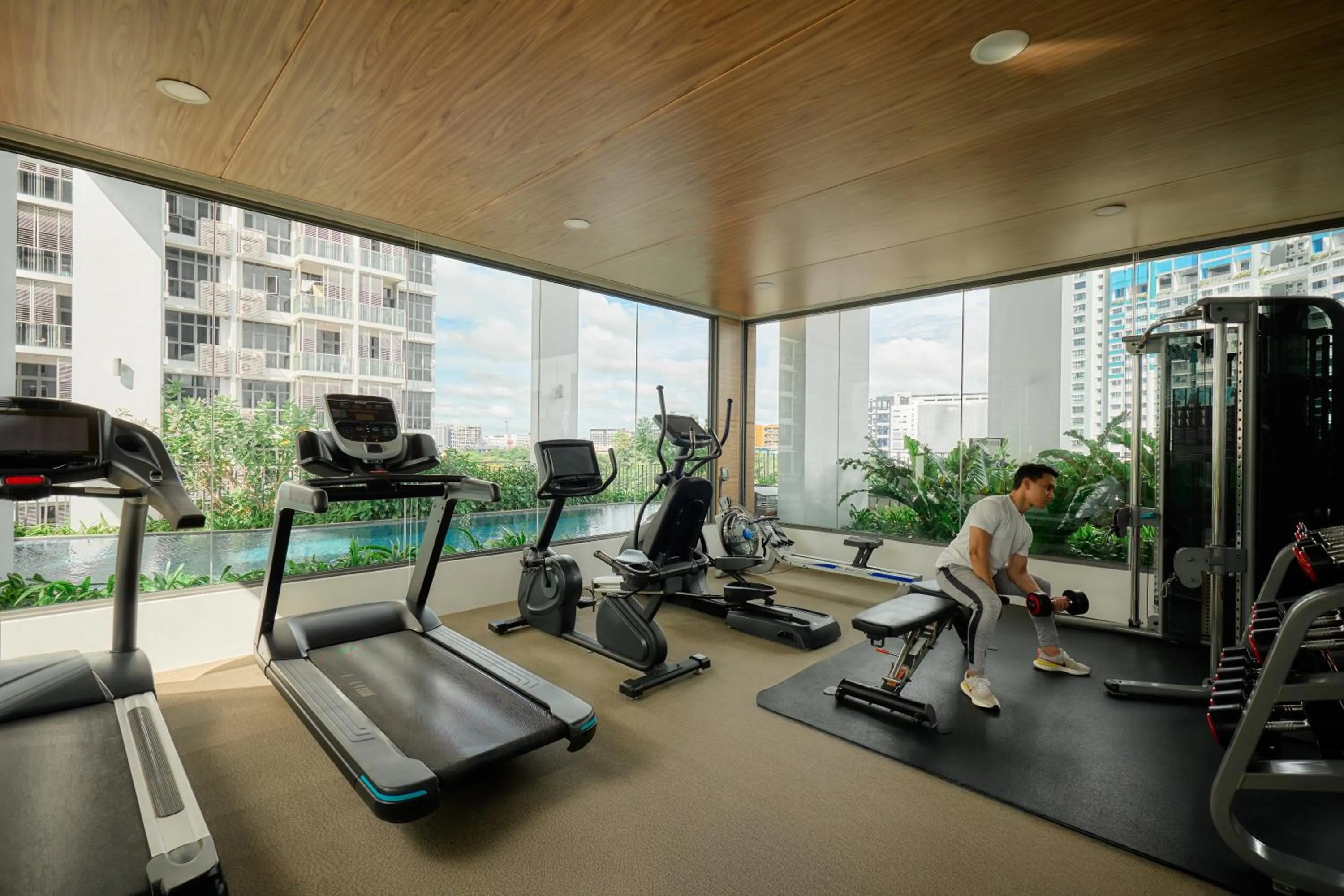 Fitness centre/facilities in Oasia Residence Singapore by Far East Hospitality
