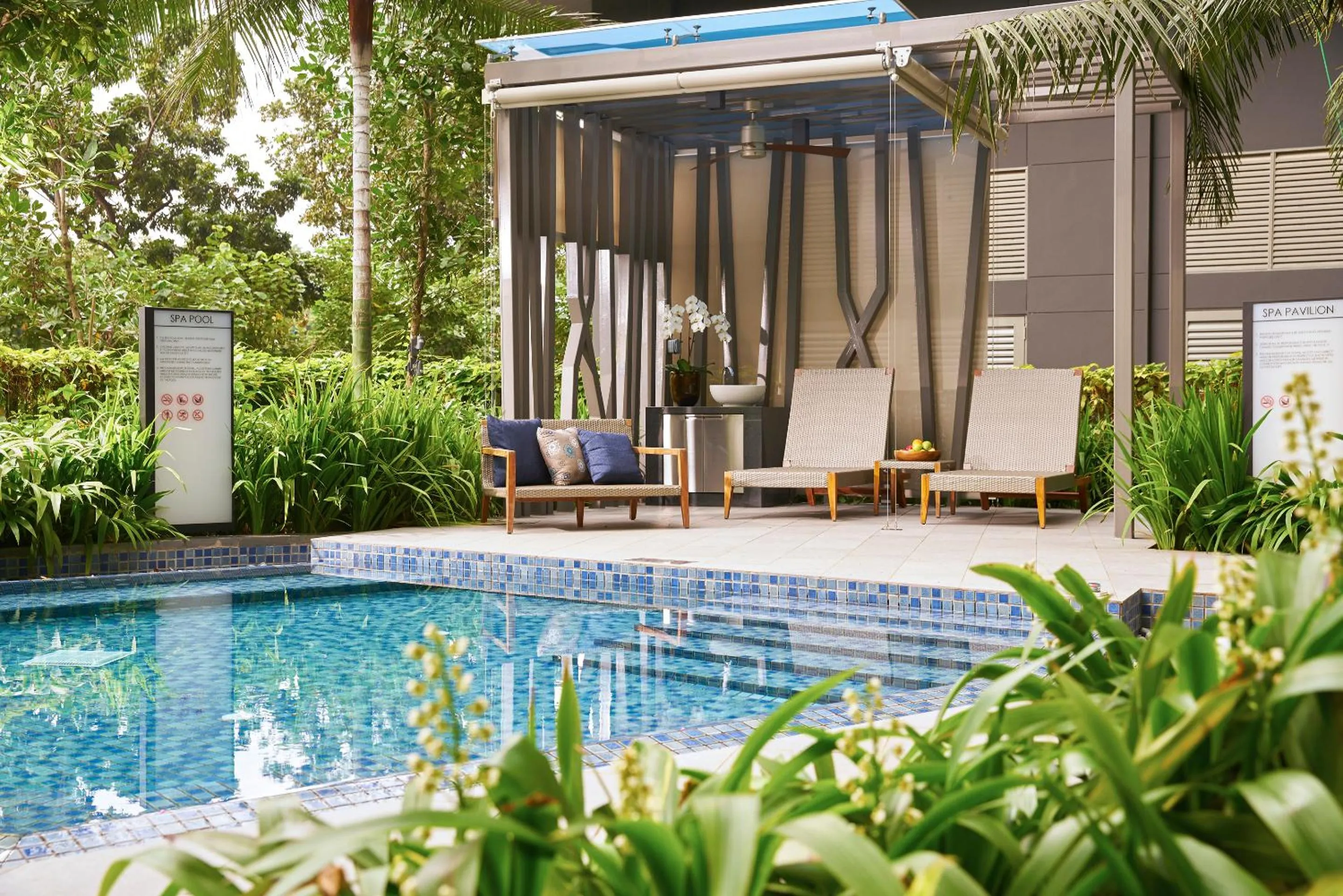 Swimming pool in Oasia Residence Singapore by Far East Hospitality