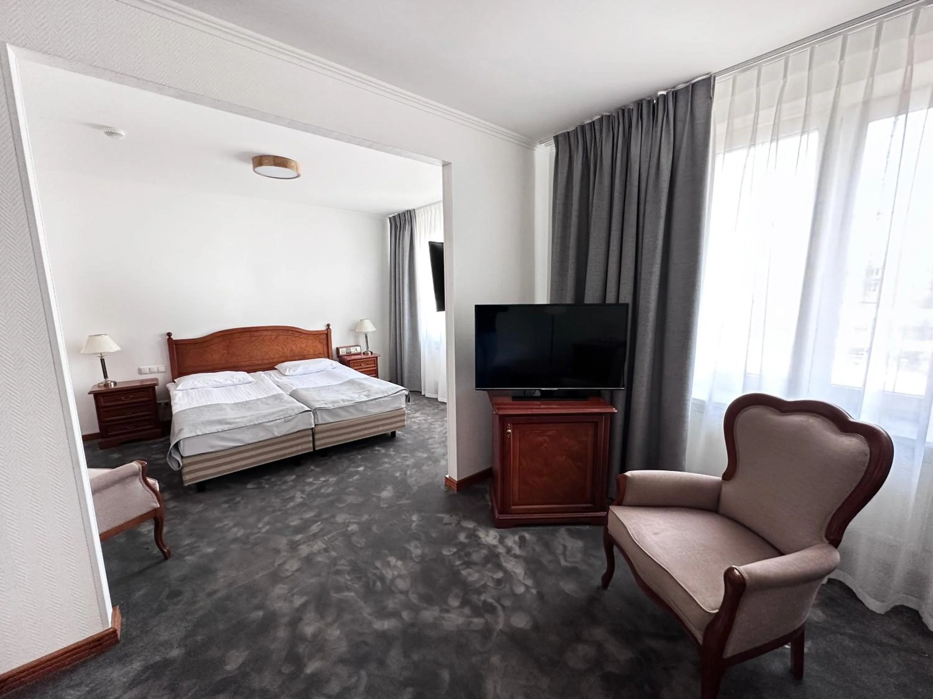 Bed in Hotel Szydłowski