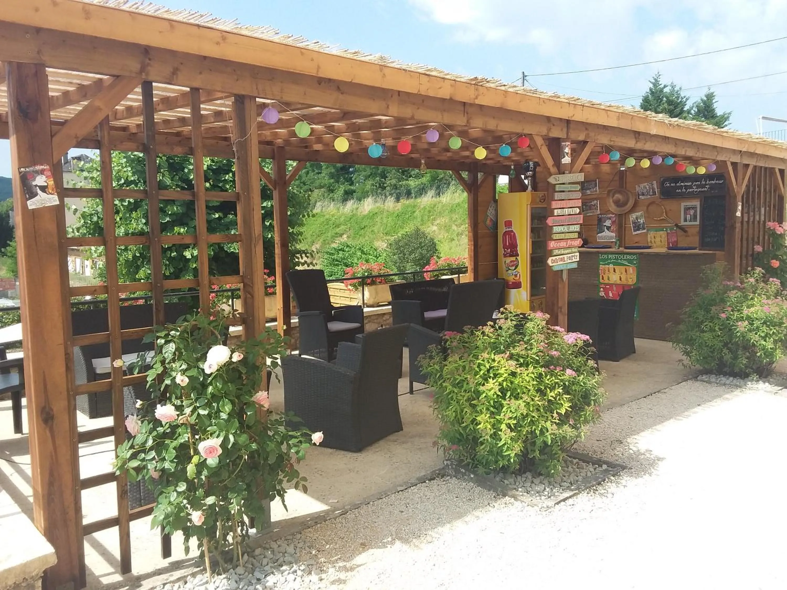 Patio in Hotel Belle Vue