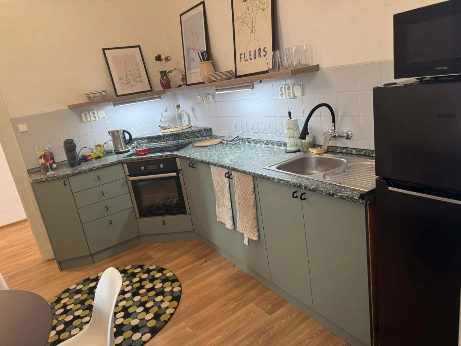 Kitchen or kitchenette in Kampus Palace