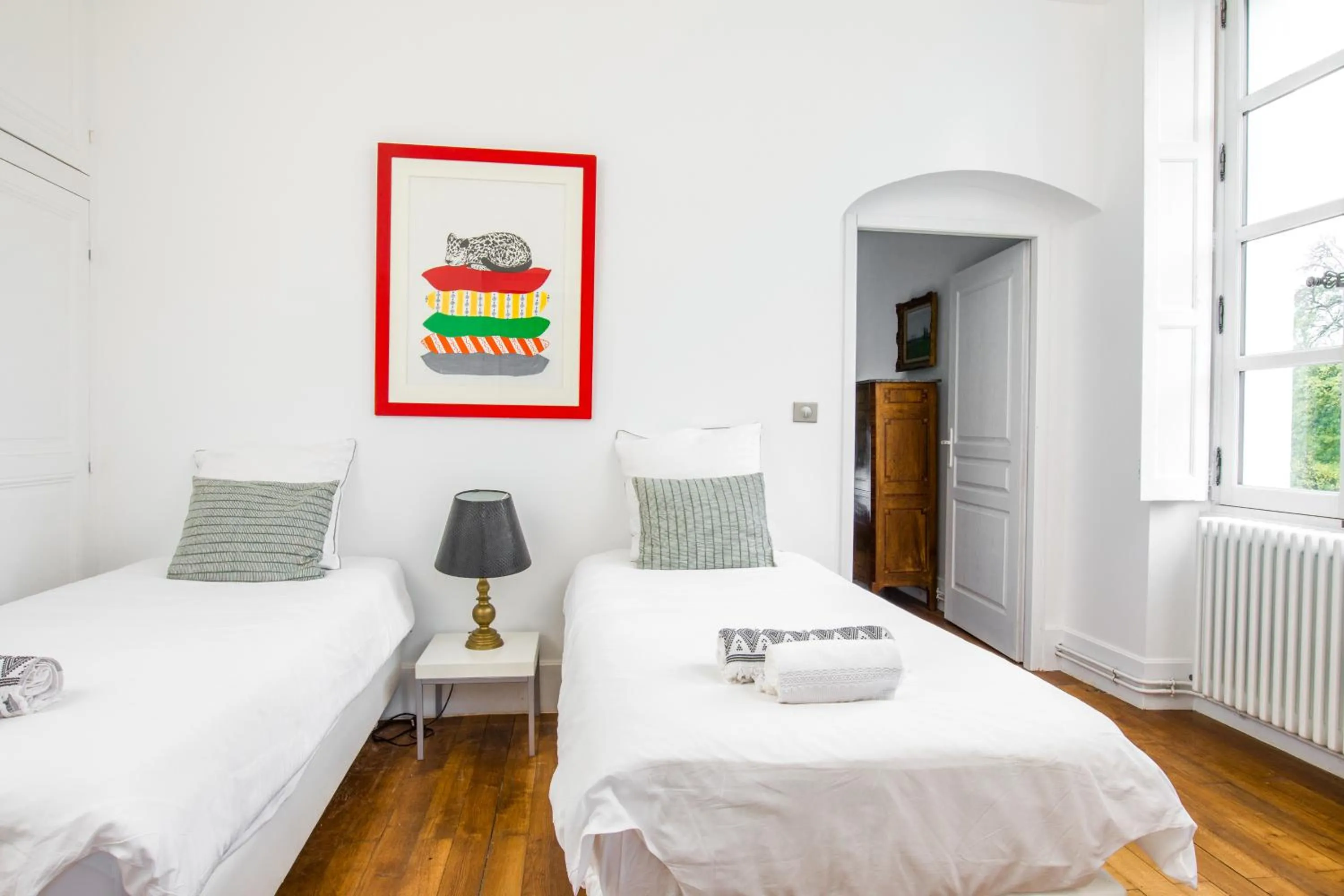 Bed in Chateau de Moison, Domaine Eco Nature