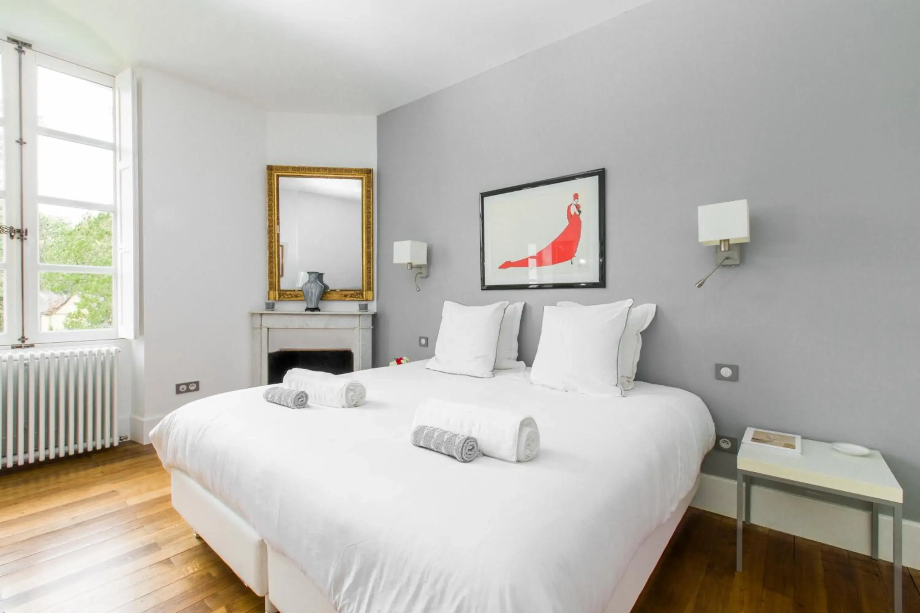 Double or Twin Room with Garden View in Chateau de Moison, Domaine Eco Nature Double or Twin Room with Garden View in Chateau de Moison, Domaine Eco Nature