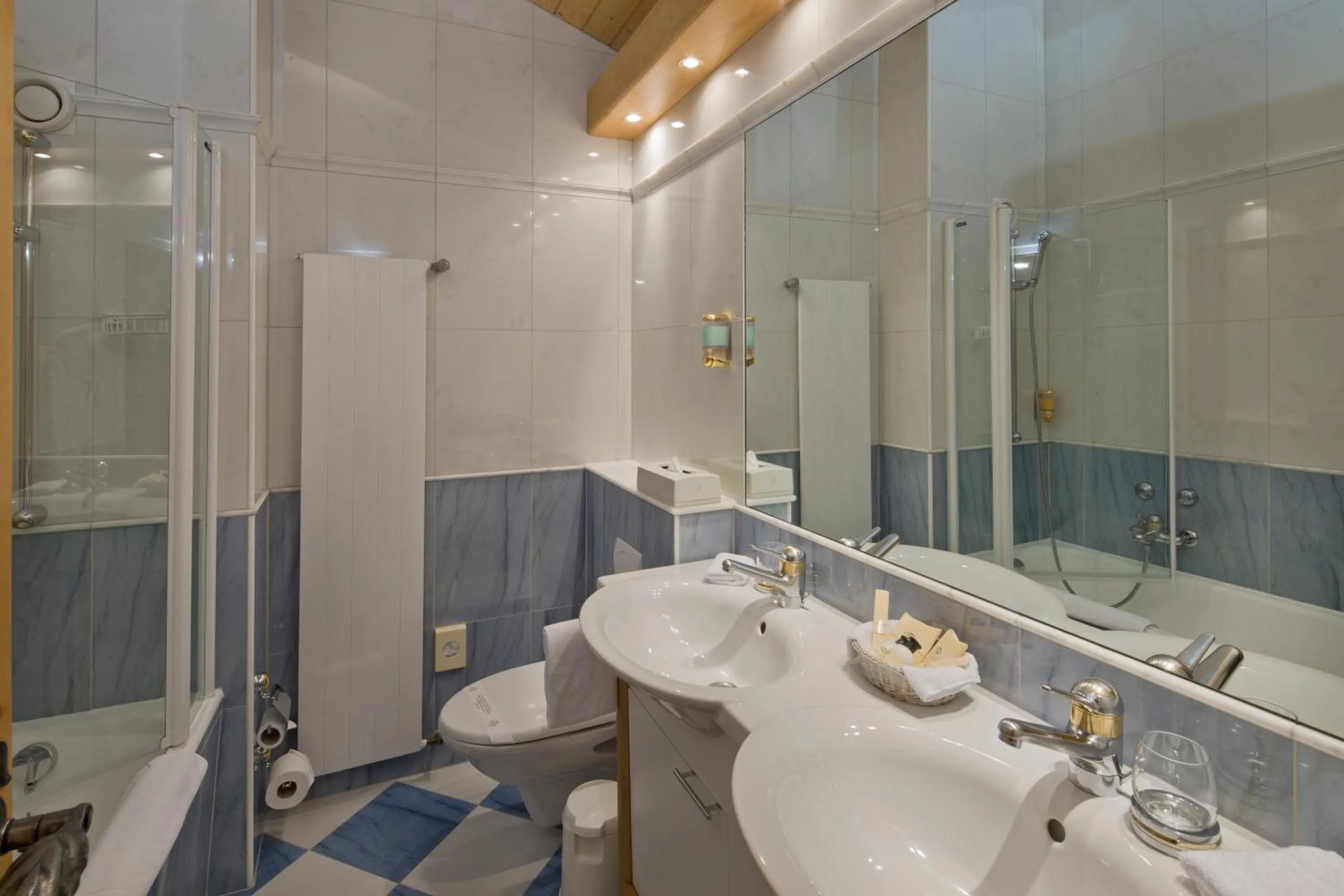 Bathroom in Swiss Alpine Hotel Allalin