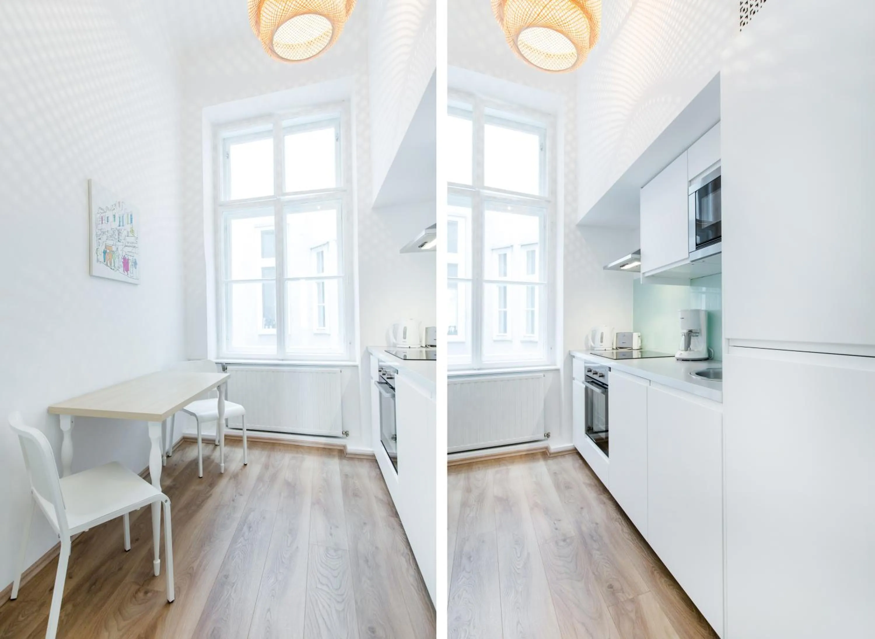 Kitchen or kitchenette in HeyMi Apartments in City Center