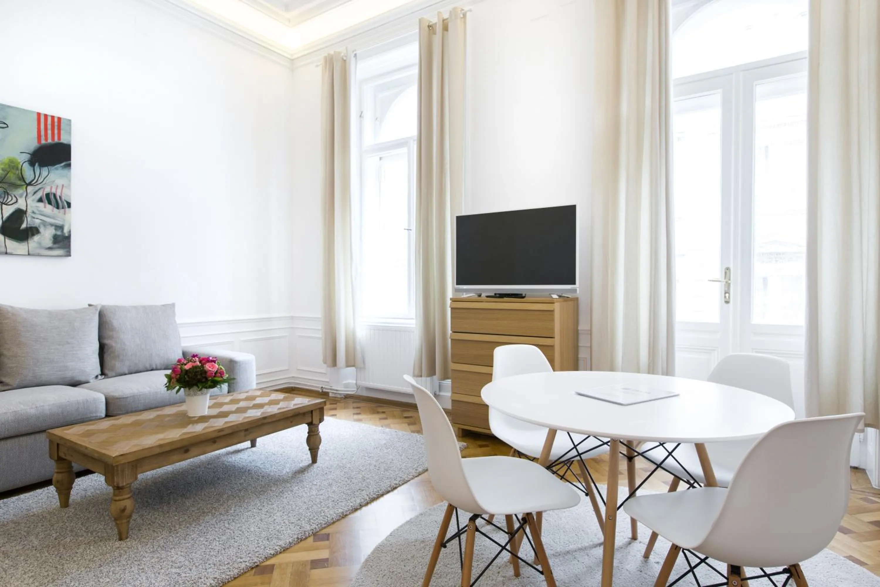Living room in HeyMi Apartments in City Center