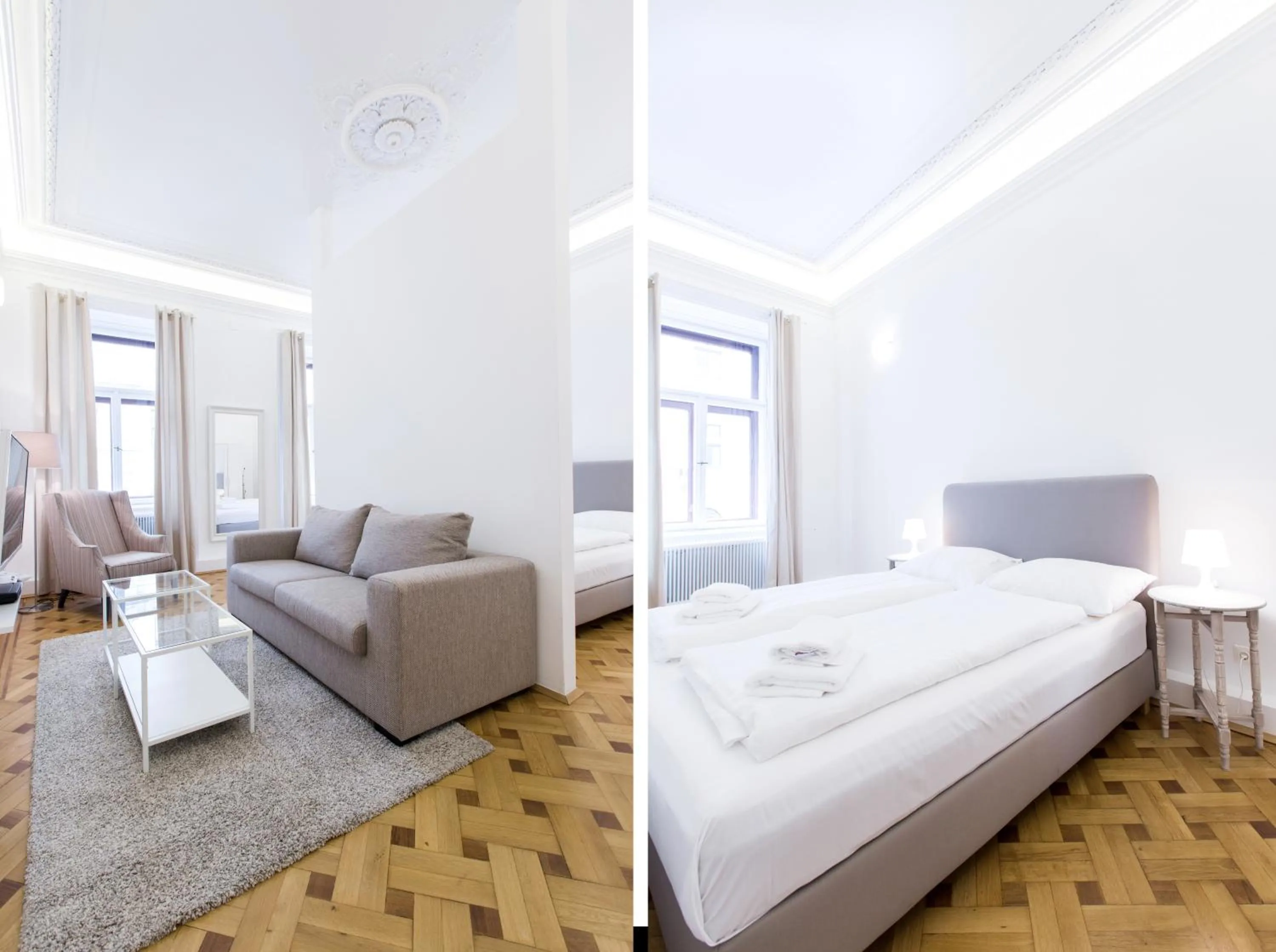 Photo of the whole room, Bed in HeyMi Apartments in City Center