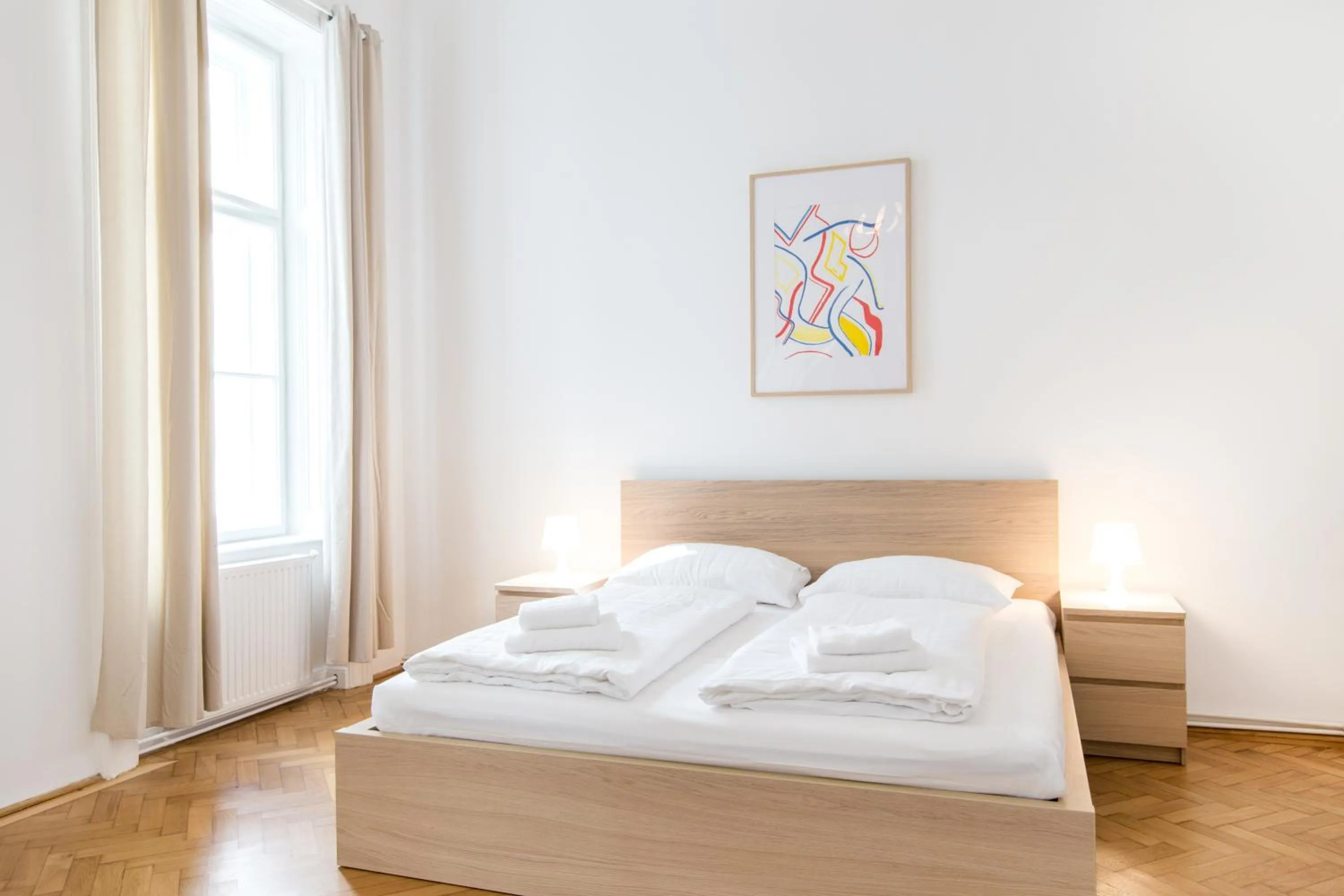 Bedroom, Bed in HeyMi Apartments in City Center