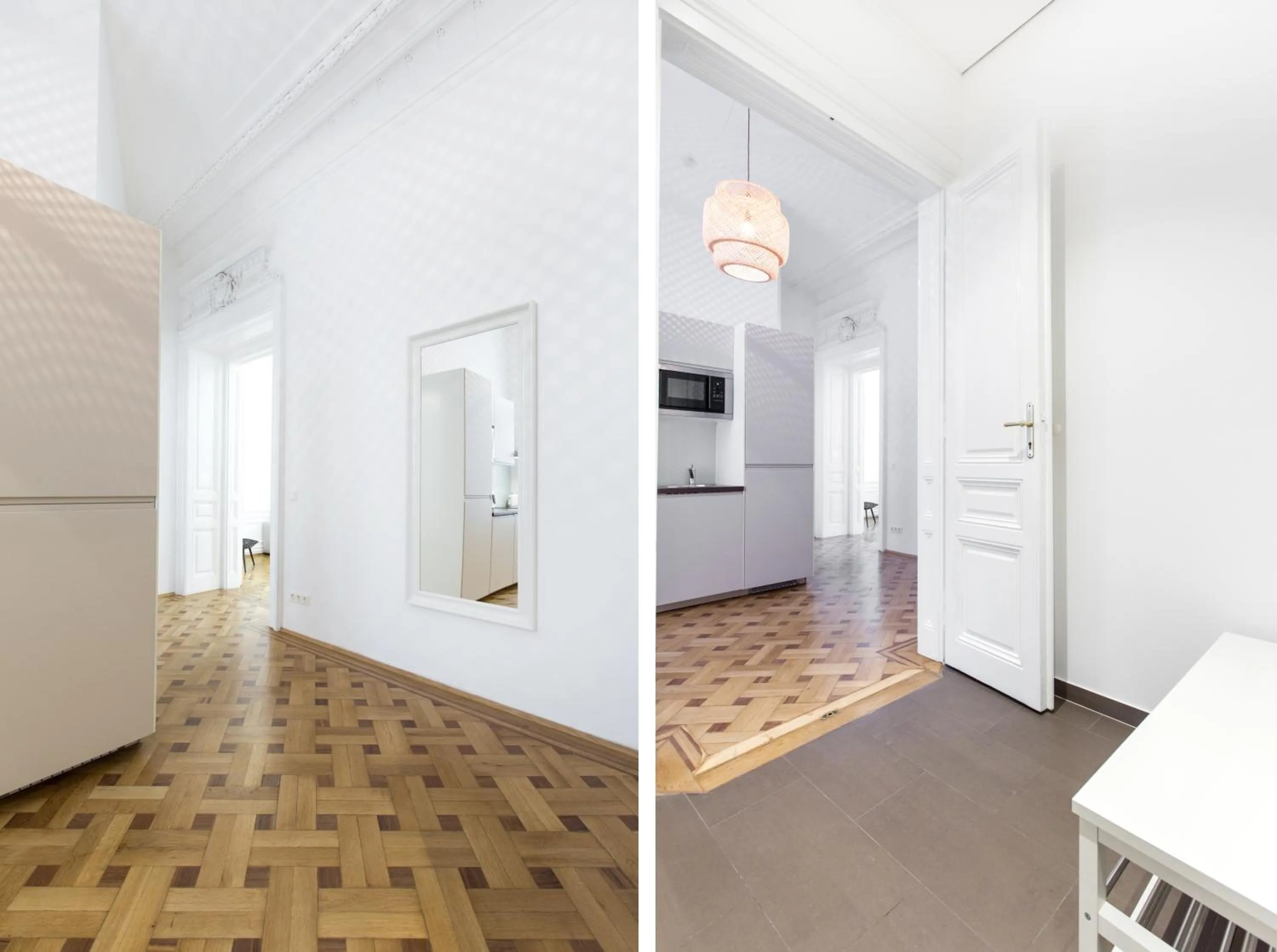 Kitchen or kitchenette in HeyMi Apartments in City Center