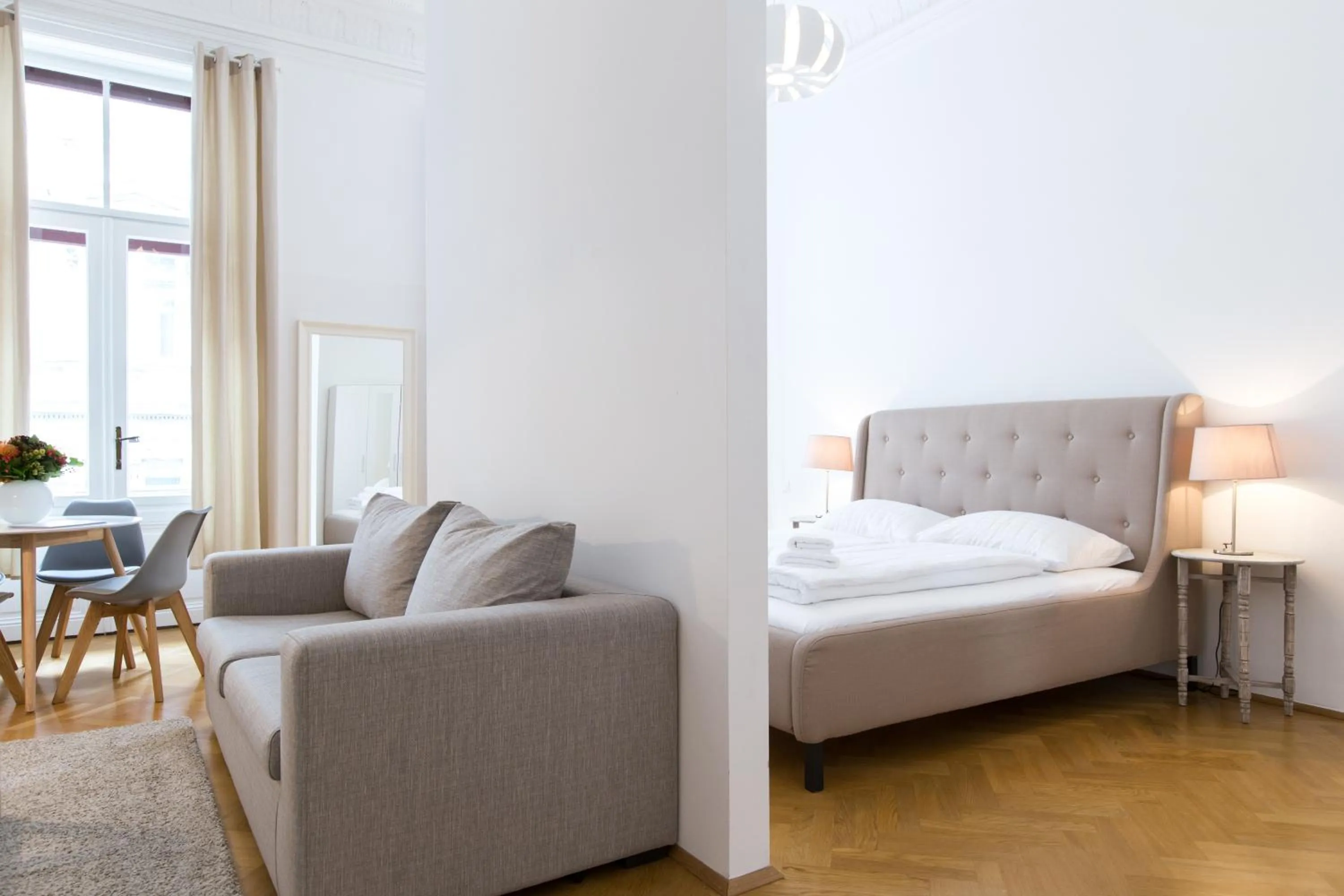 Photo of the whole room, Bed in HeyMi Apartments in City Center