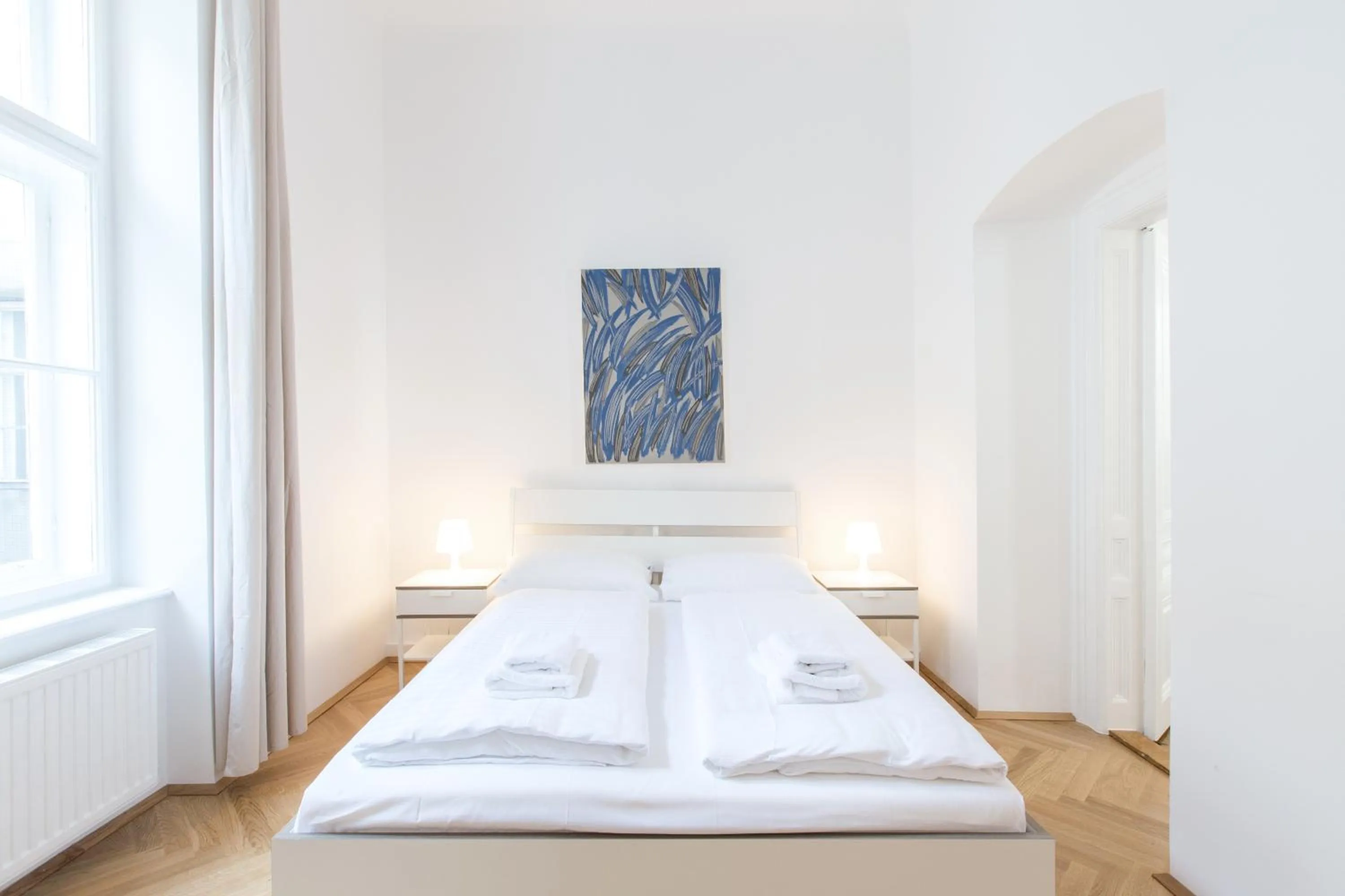 Bedroom, Bed in HeyMi Apartments in City Center