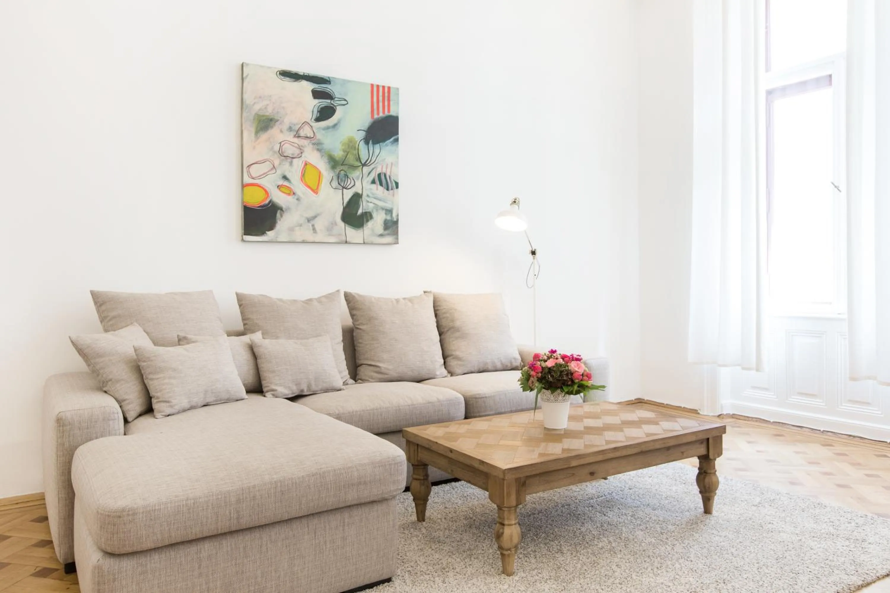 Seating area in HeyMi Apartments in City Center