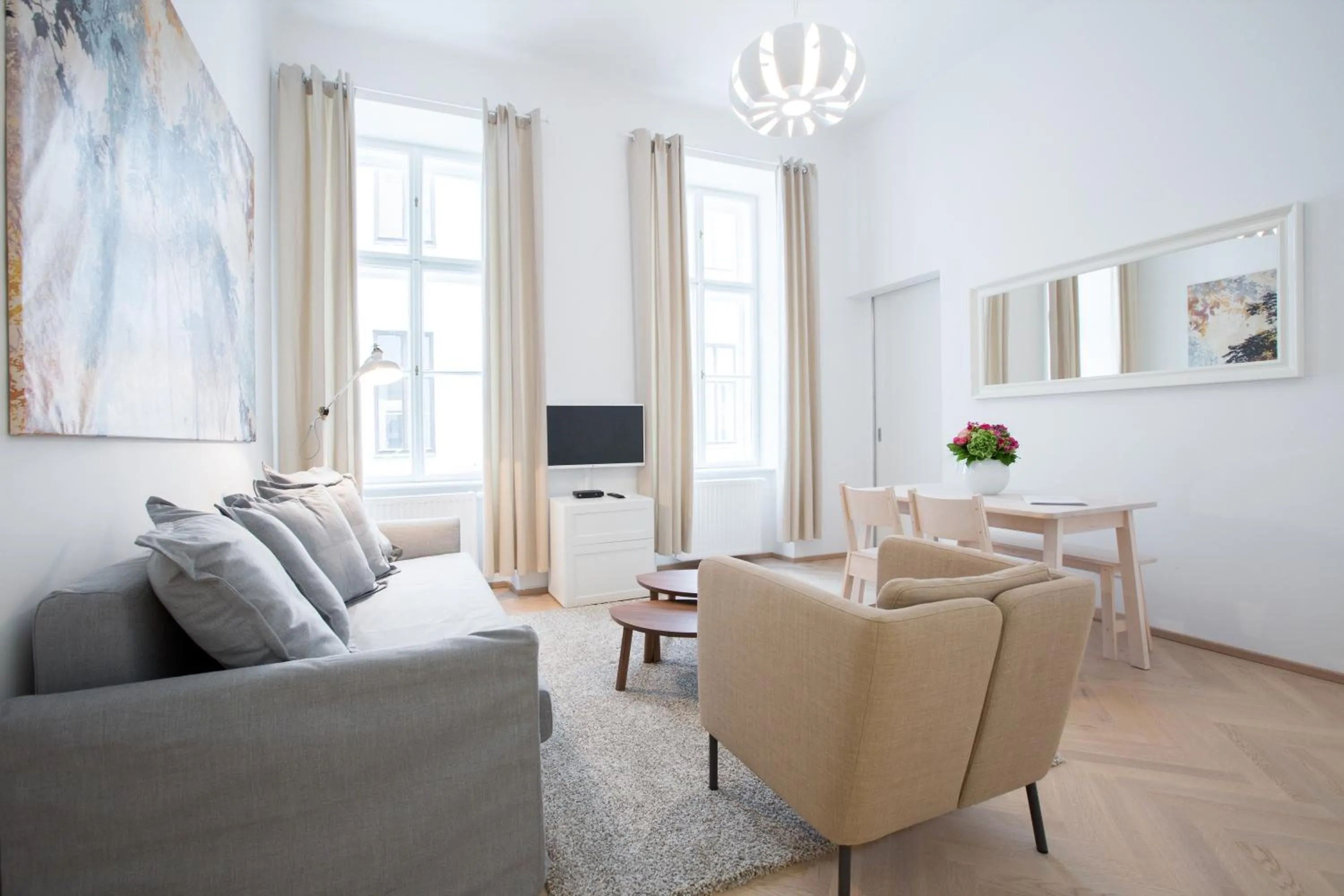 Living room in HeyMi Apartments in City Center