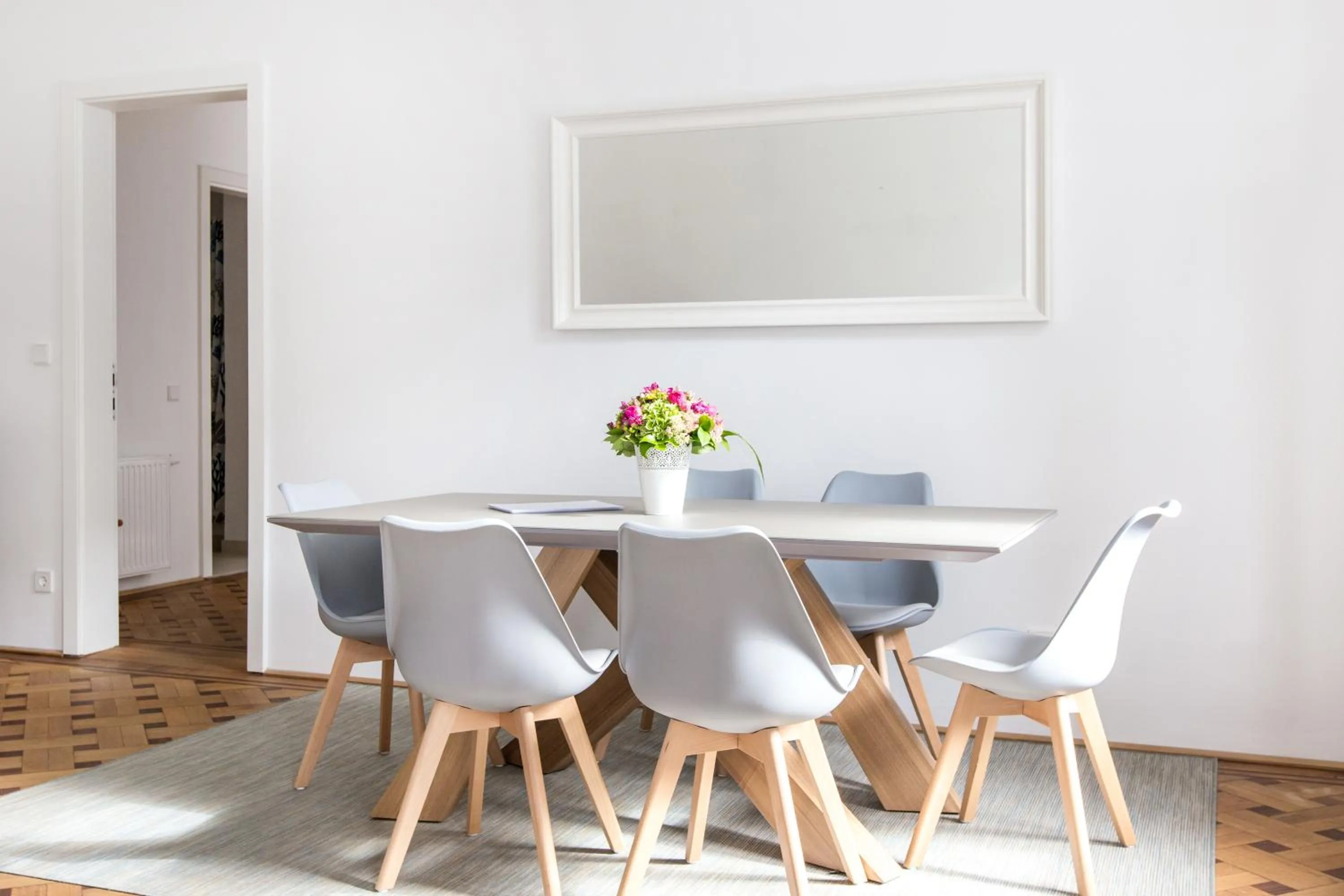 Dining area in HeyMi Apartments in City Center