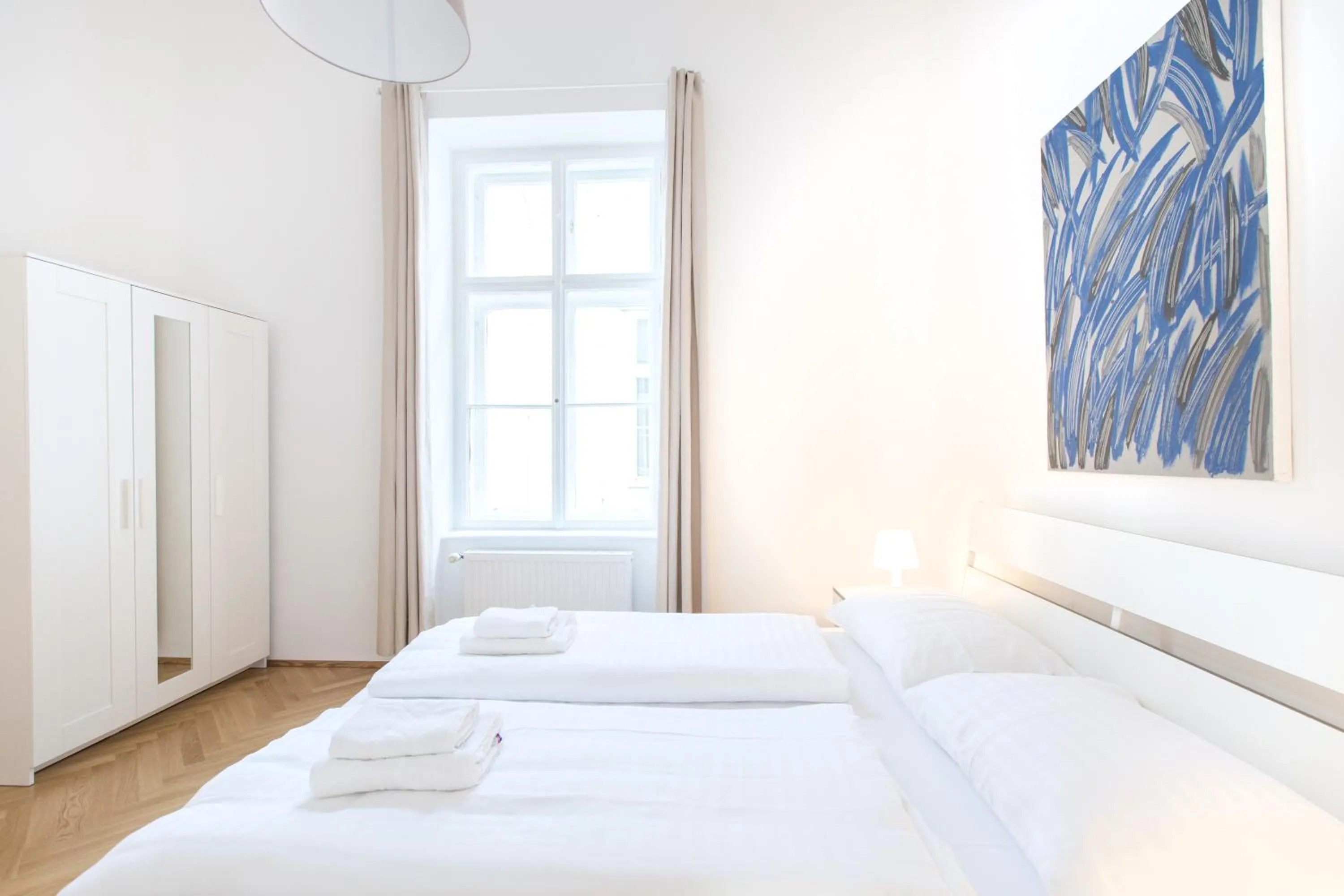 Bedroom, Bed in HeyMi Apartments in City Center