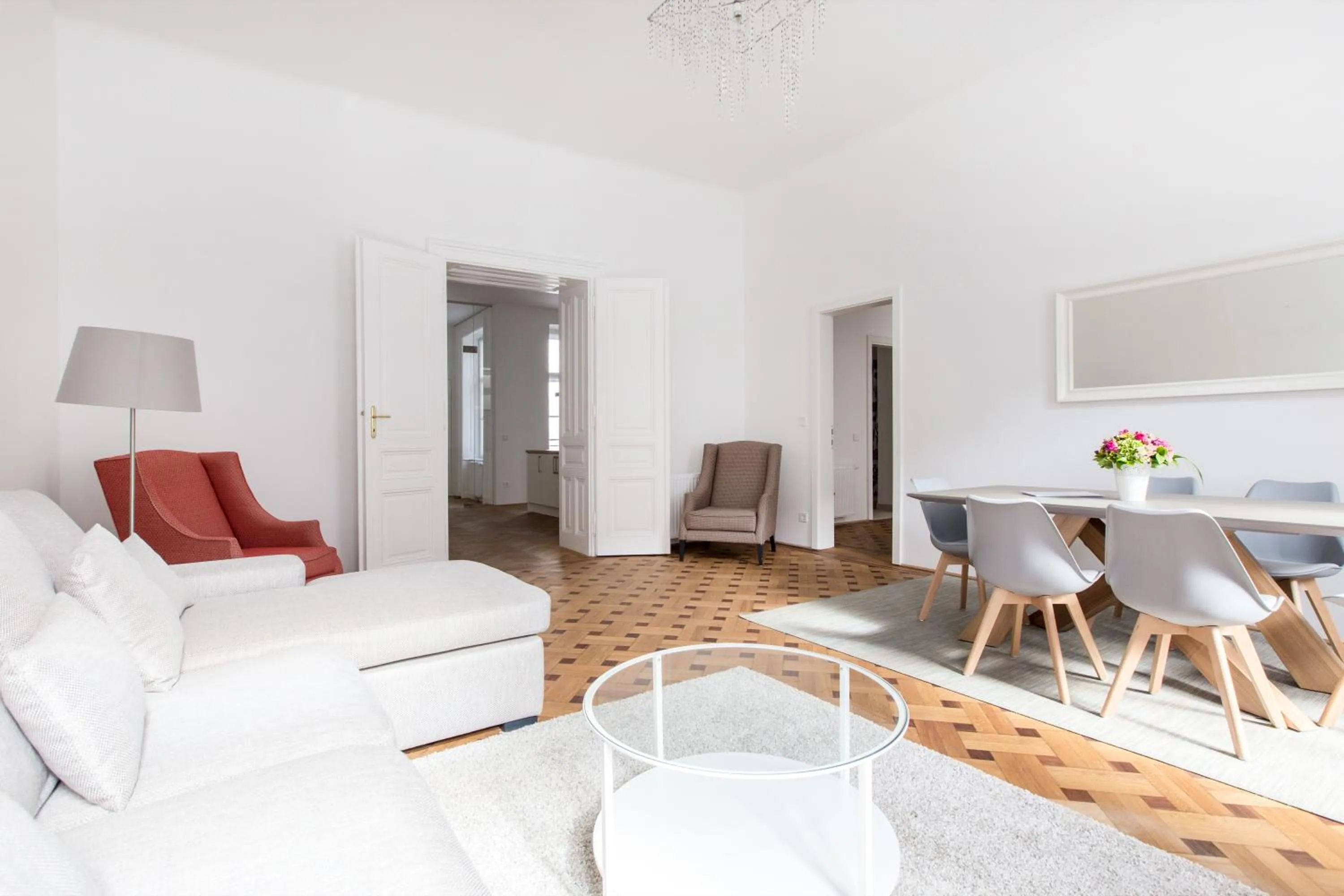 Living room in HeyMi Apartments in City Center