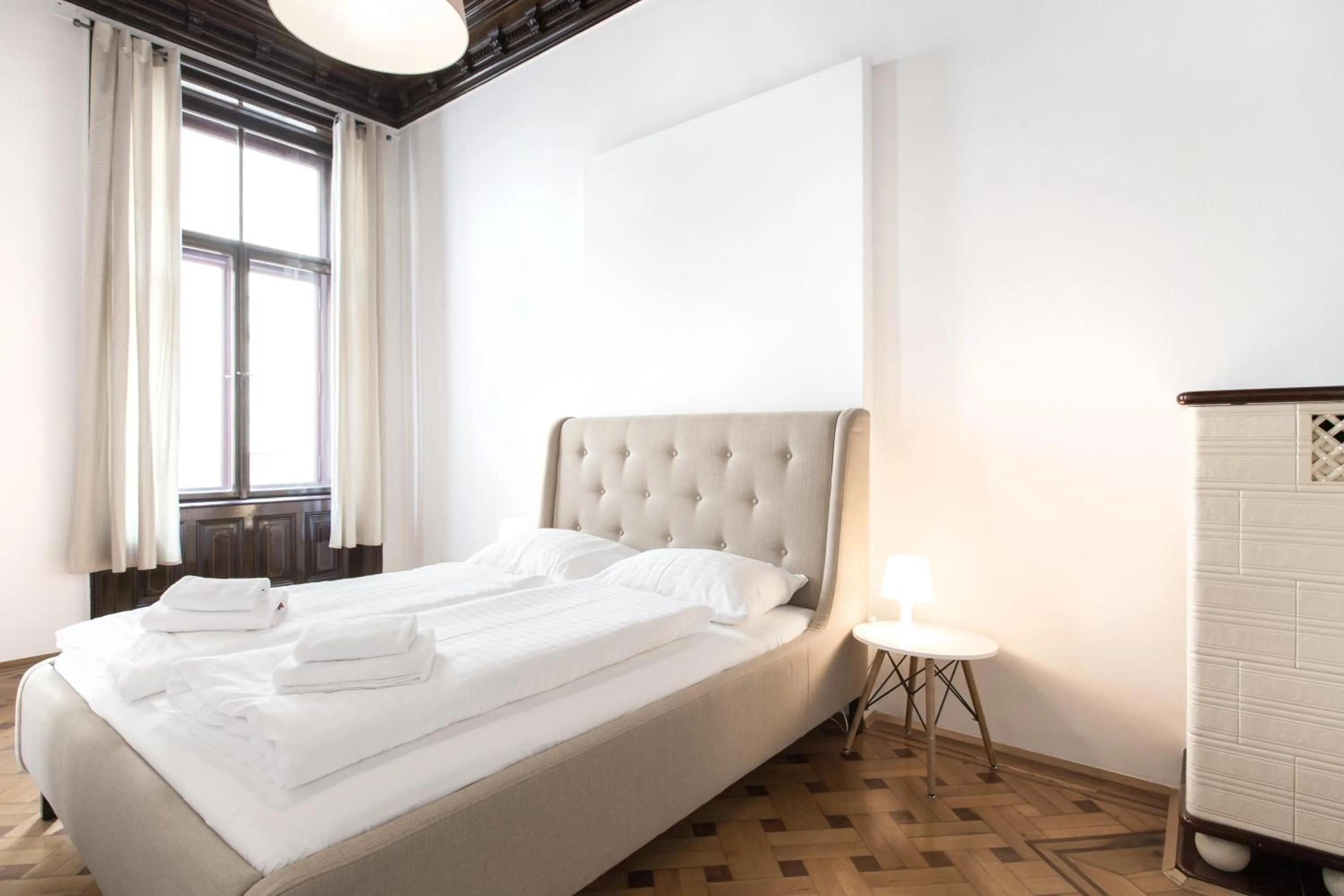 Bedroom, Bed in HeyMi Apartments in City Center