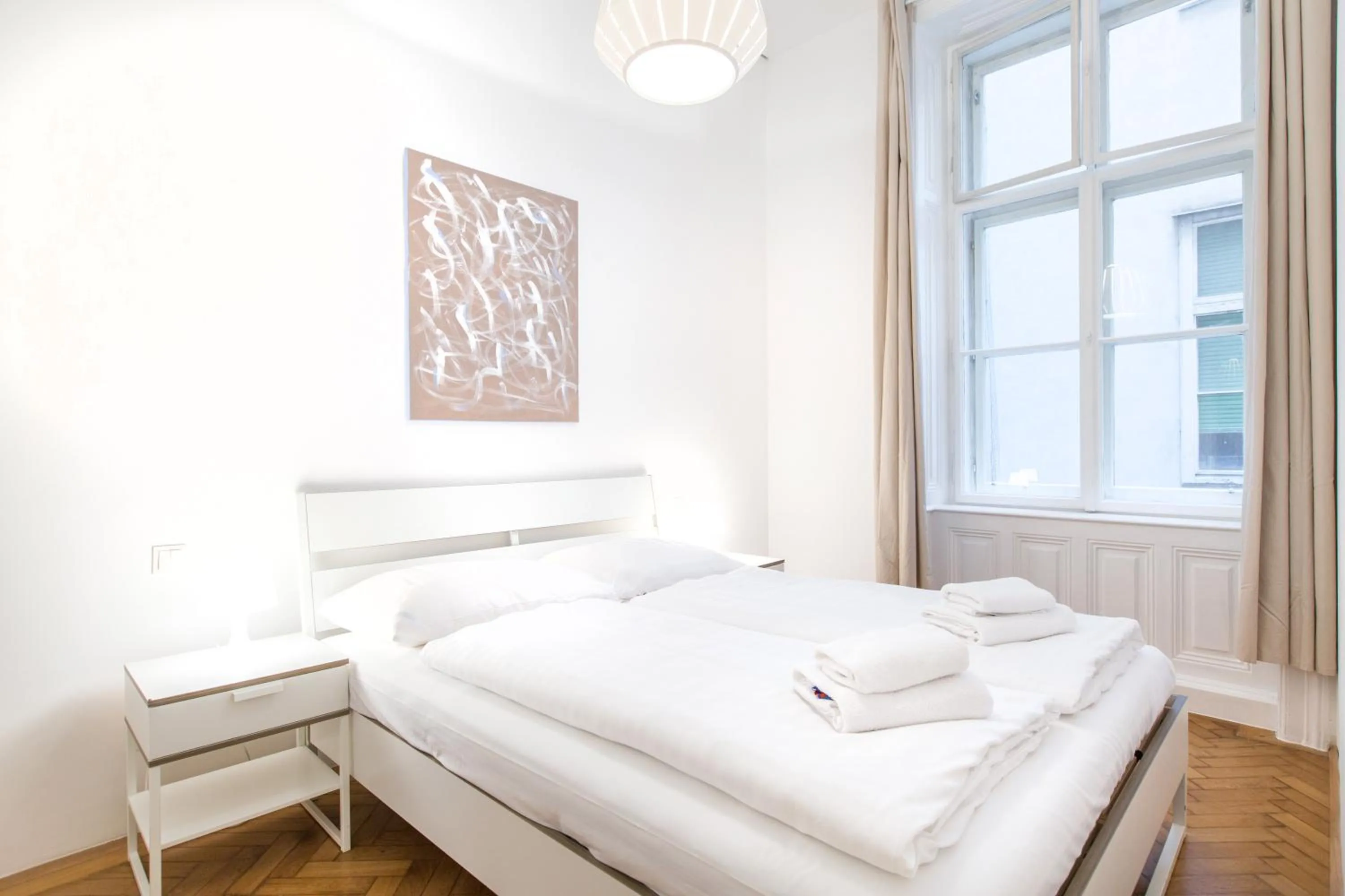 Bedroom, Bed in HeyMi Apartments in City Center