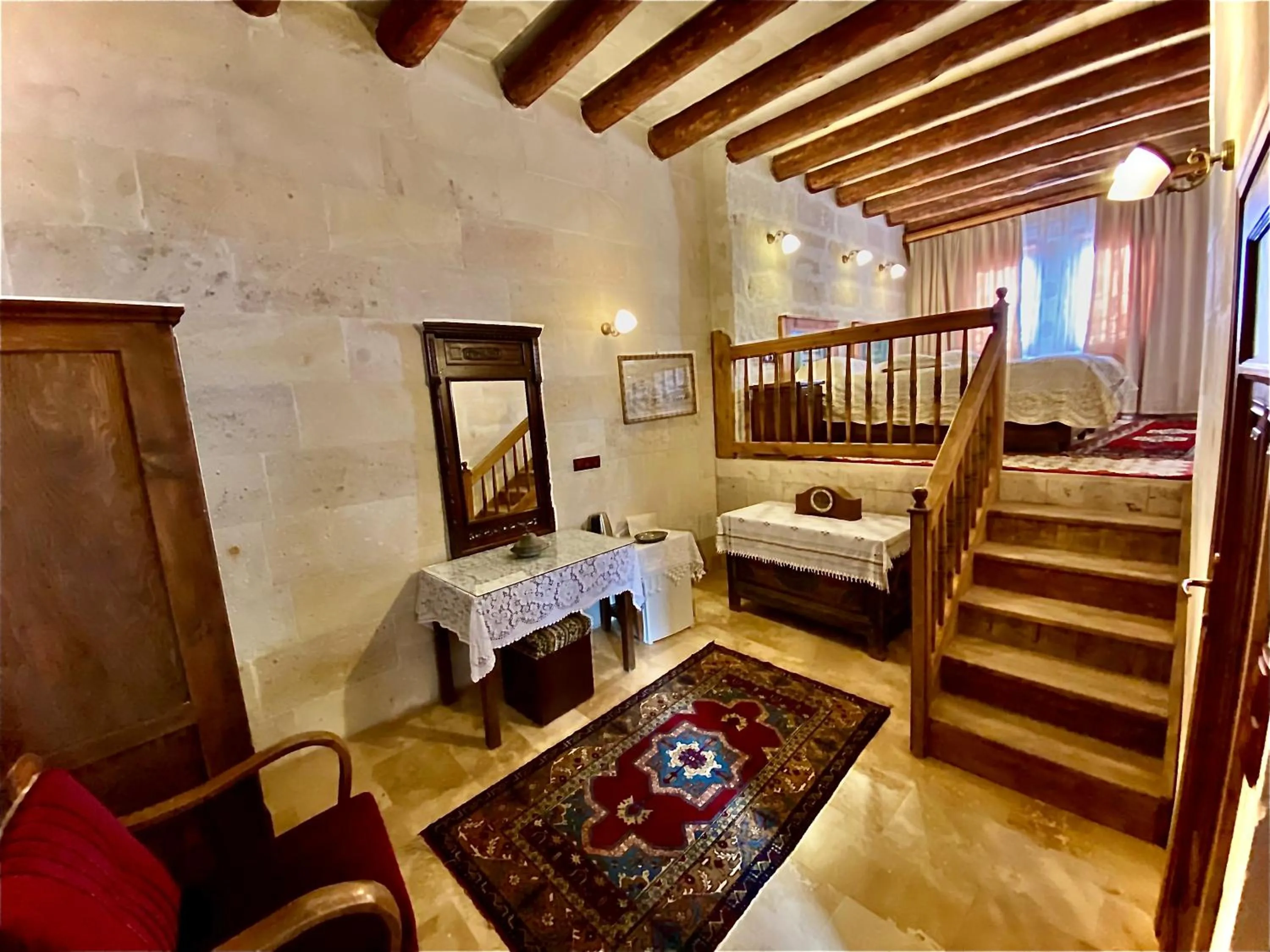 Living room, Bed in Sofa Hotel