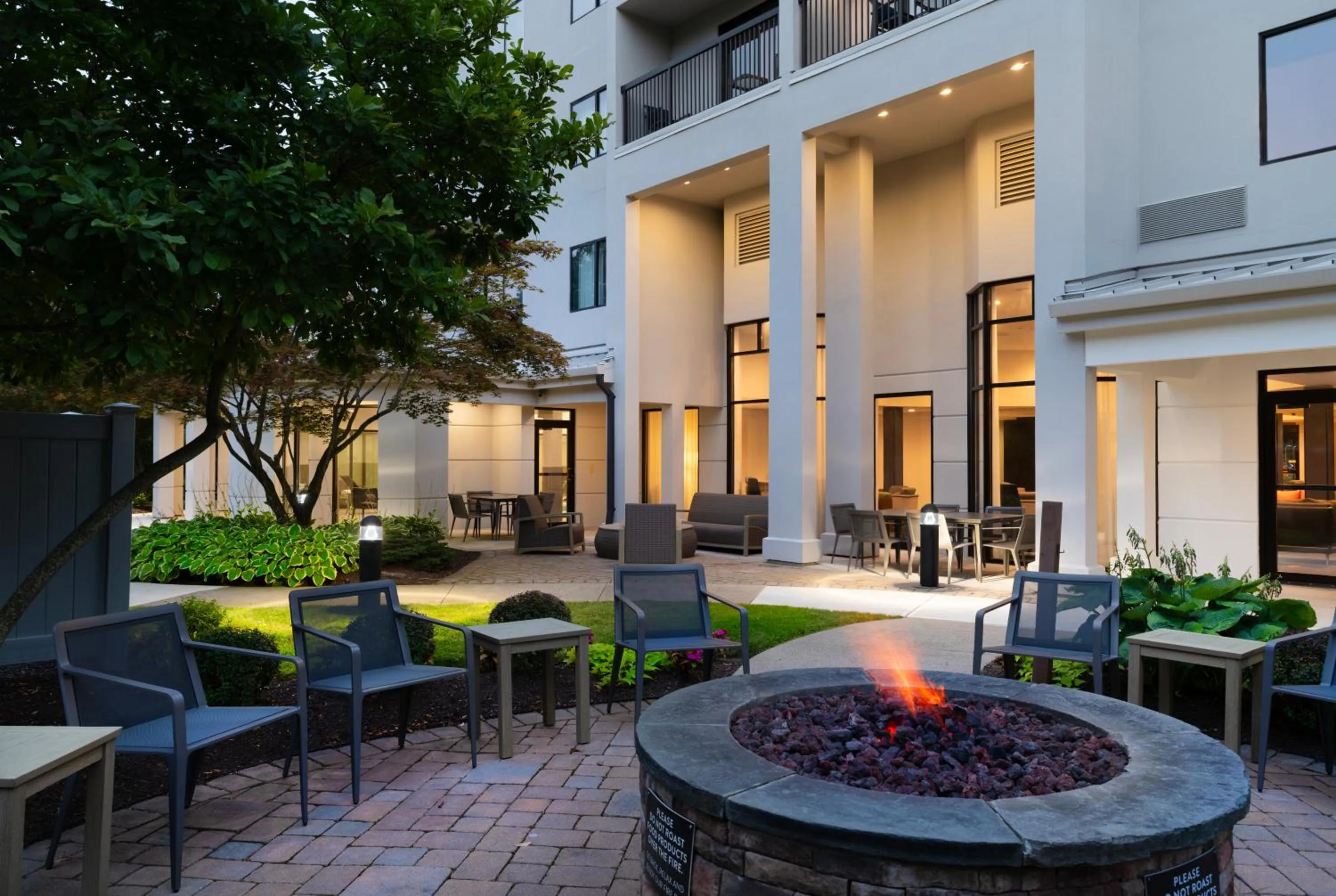 fireplace in Courtyard by Marriott Danbury