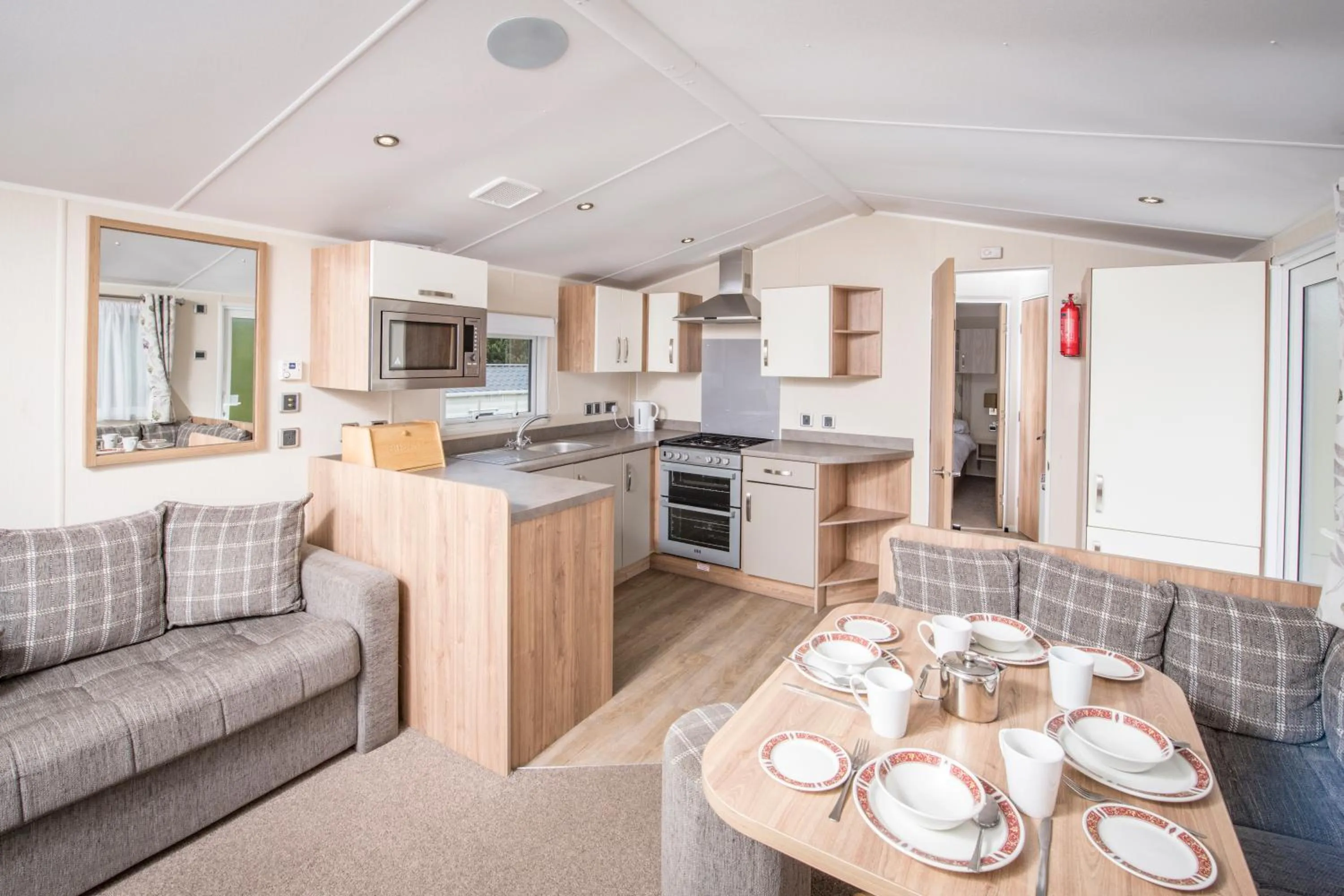 Kitchen or kitchenette in Sandy Glade Holiday Park