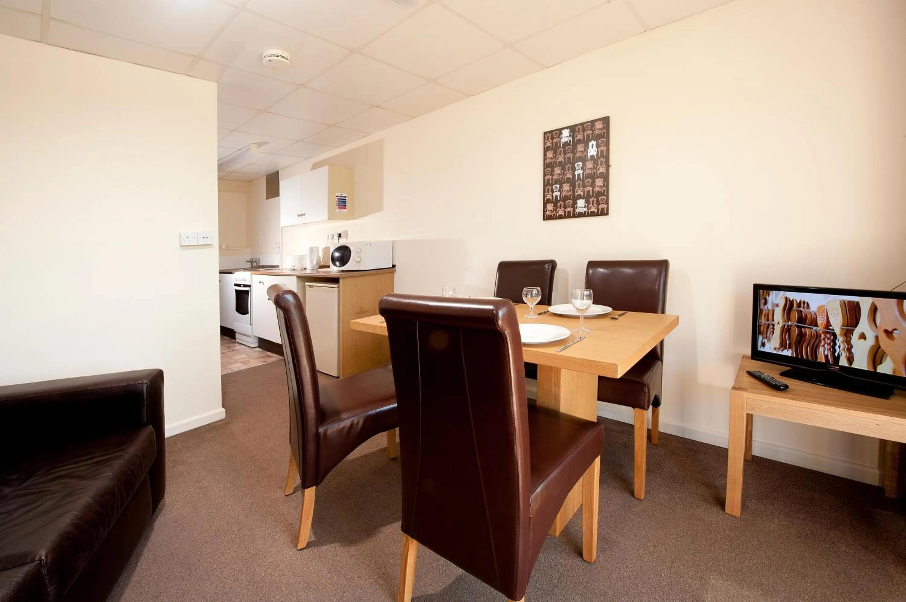 Living room in Sandy Glade Holiday Park