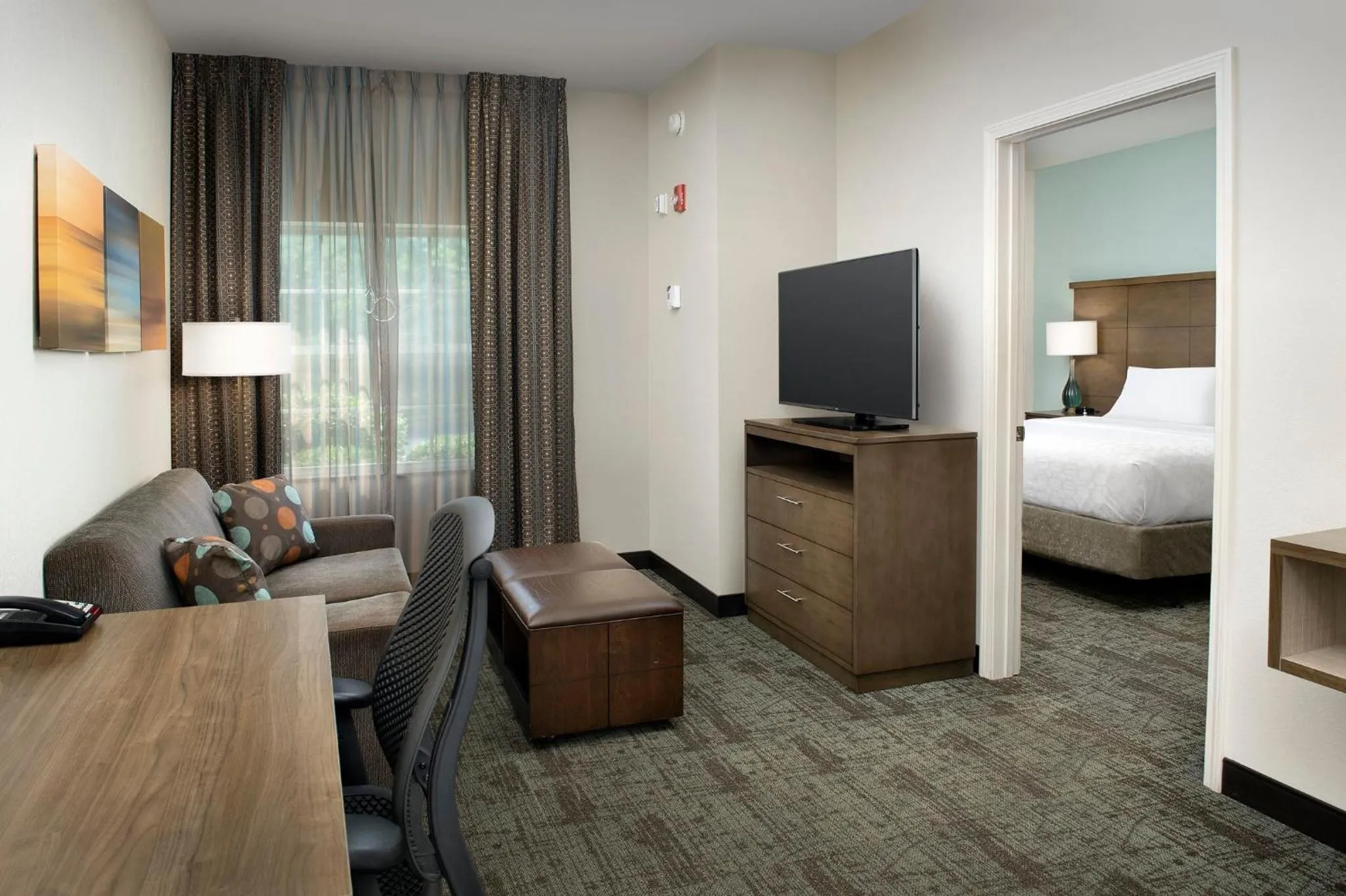 Photo of the whole room, Bed in Staybridge Suites Greenville I-85 Woodruff Road by IHG