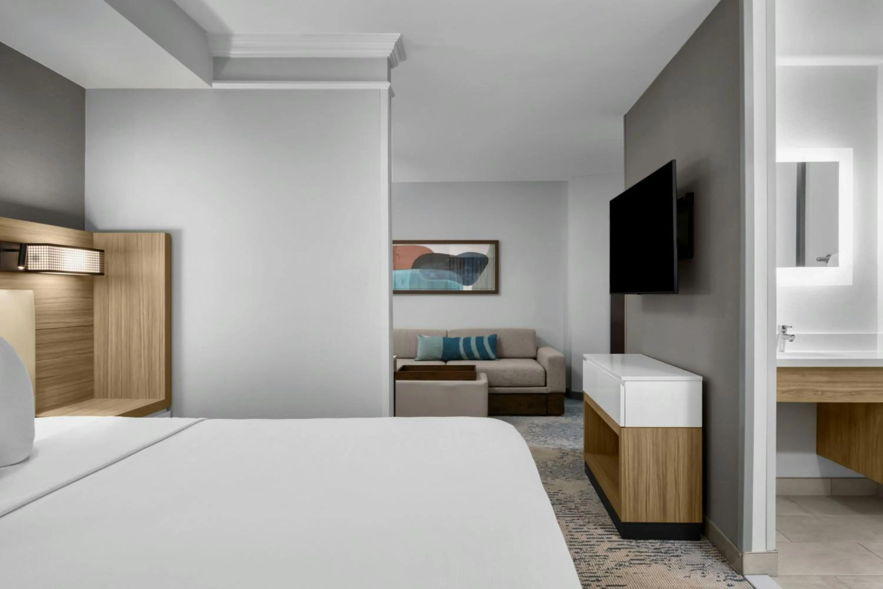 Photo of the whole room, Bed in SpringHill Suites Lehi at Thanksgiving Point