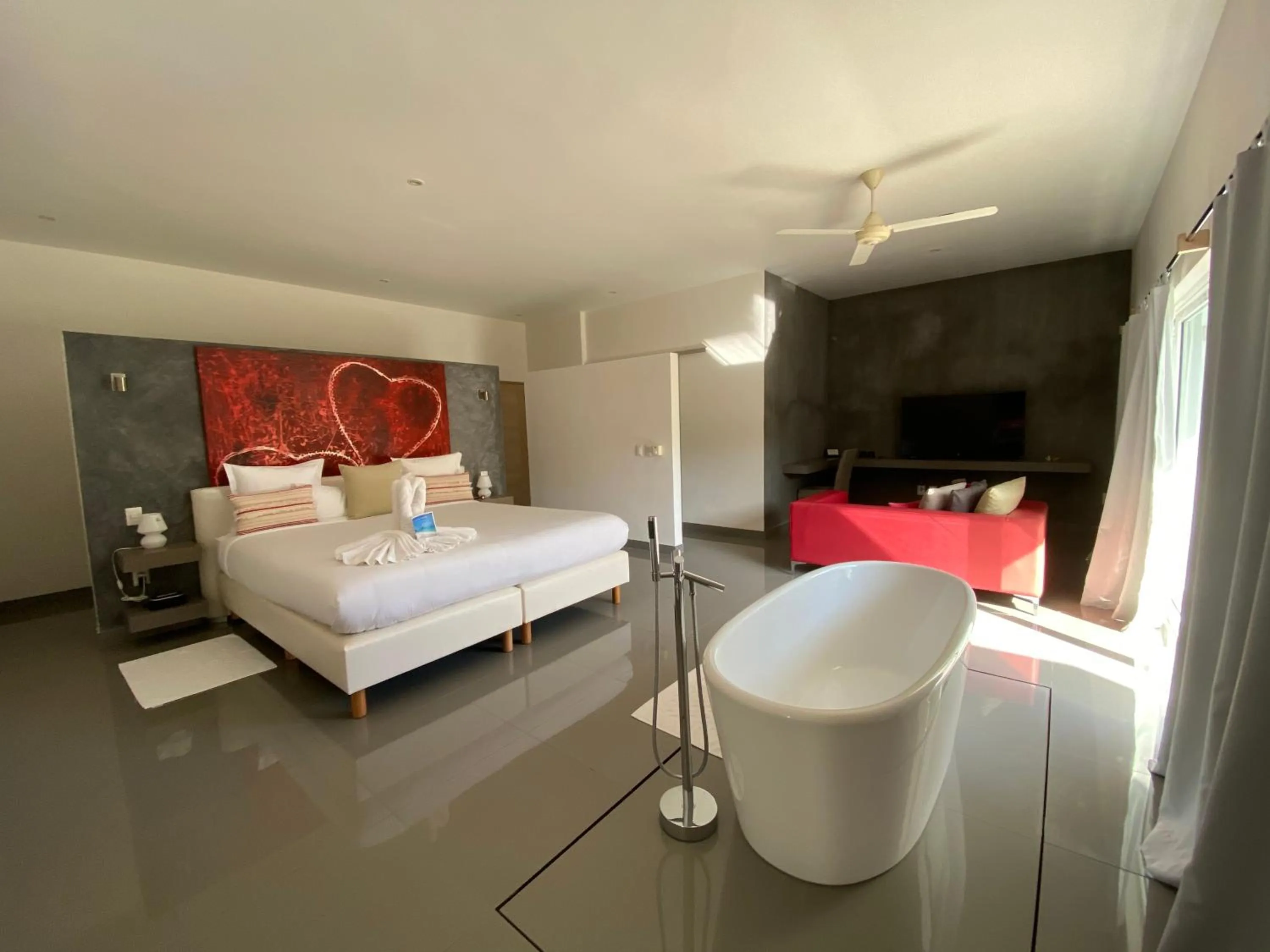 Bathroom, Bed in CASA-22 Luxury Boutique Hotel