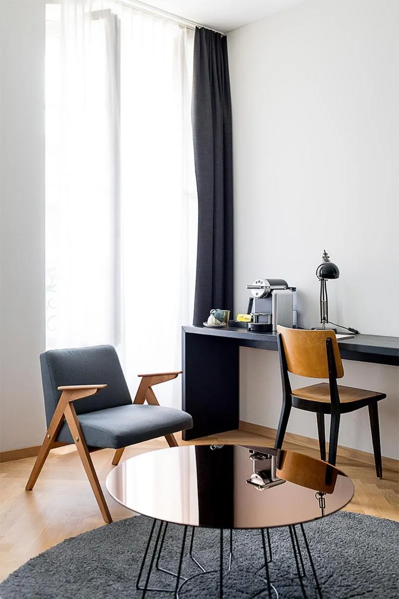 Seating area in ADLER Boutique Hotel