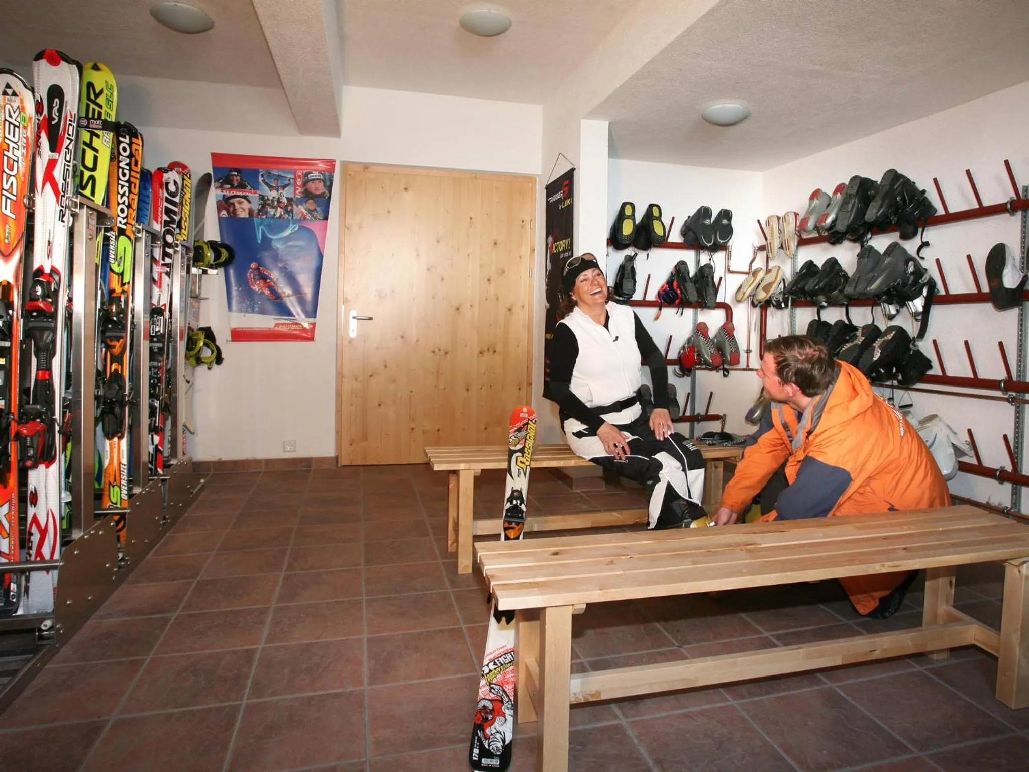 Skiing in first mountain Hotel Ötztal