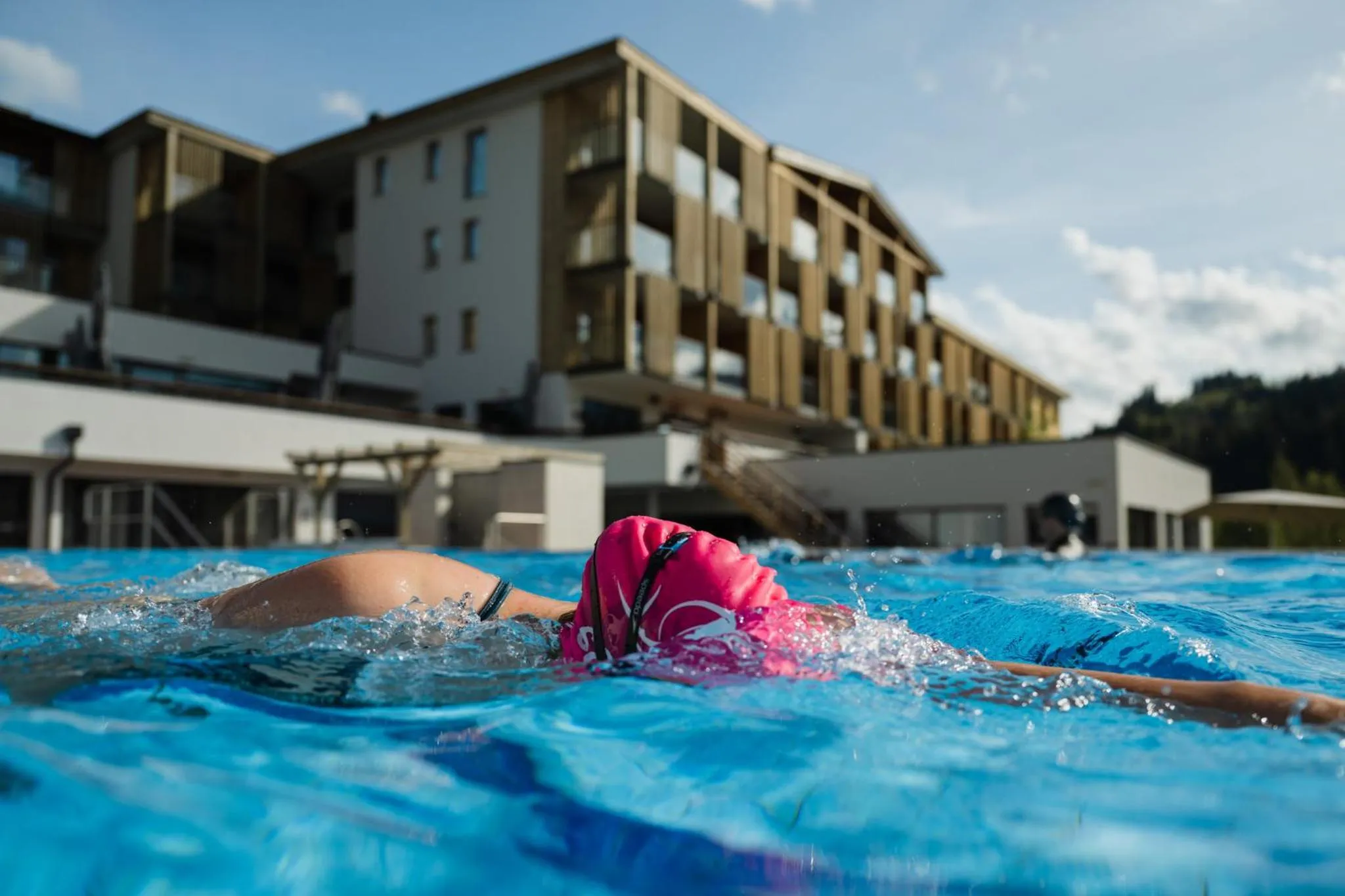 Swimming pool in Das Hohe Salve Sportresort, 4 Sterne Superior