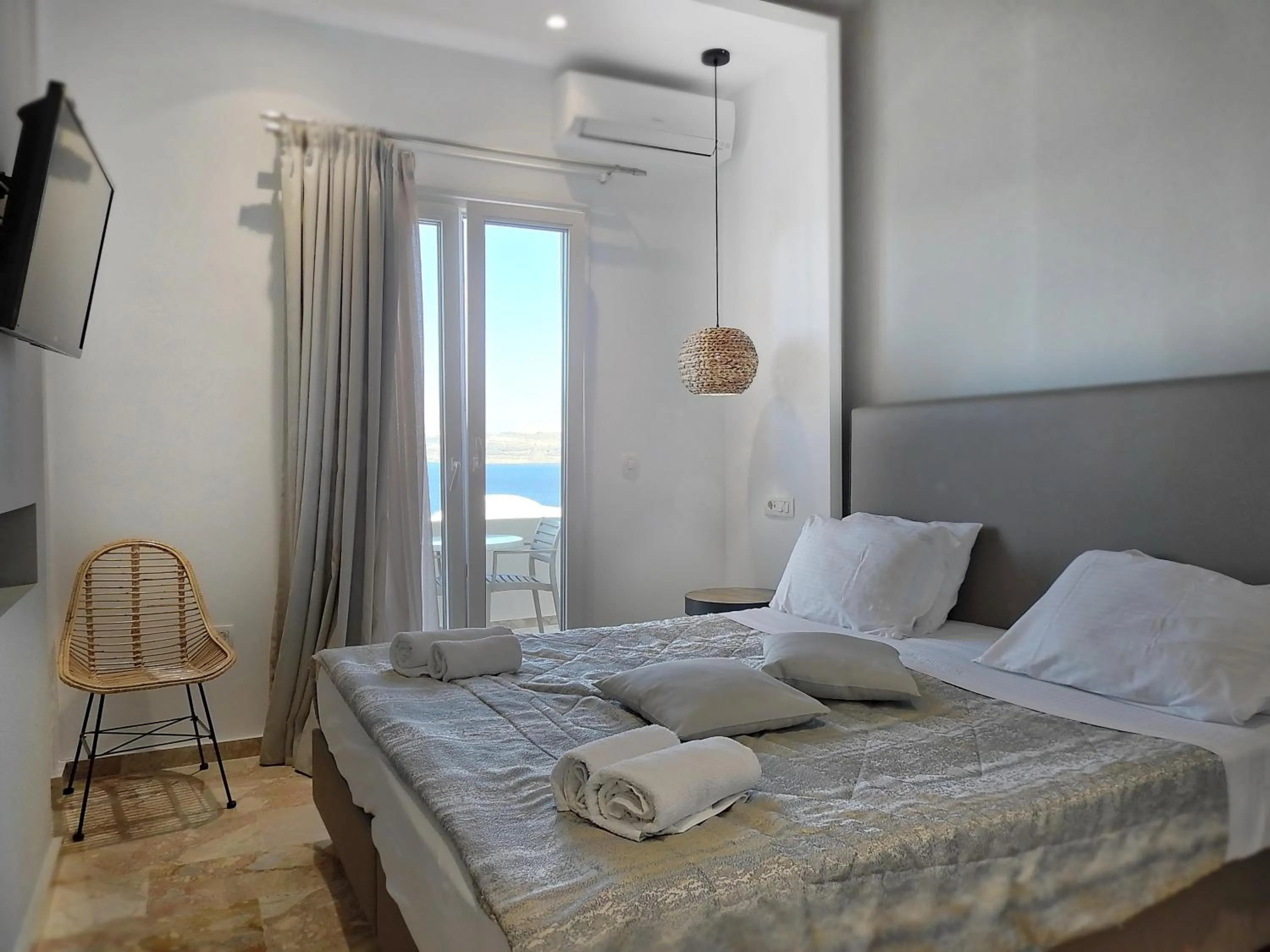 View (from property/room), Bed in Kokkinos Villas