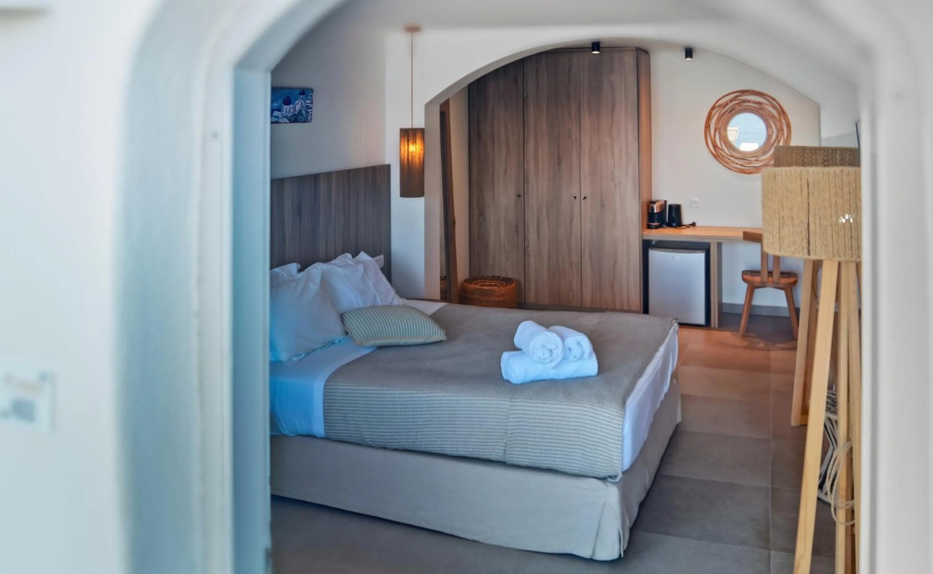 Bed in Kokkinos Villas