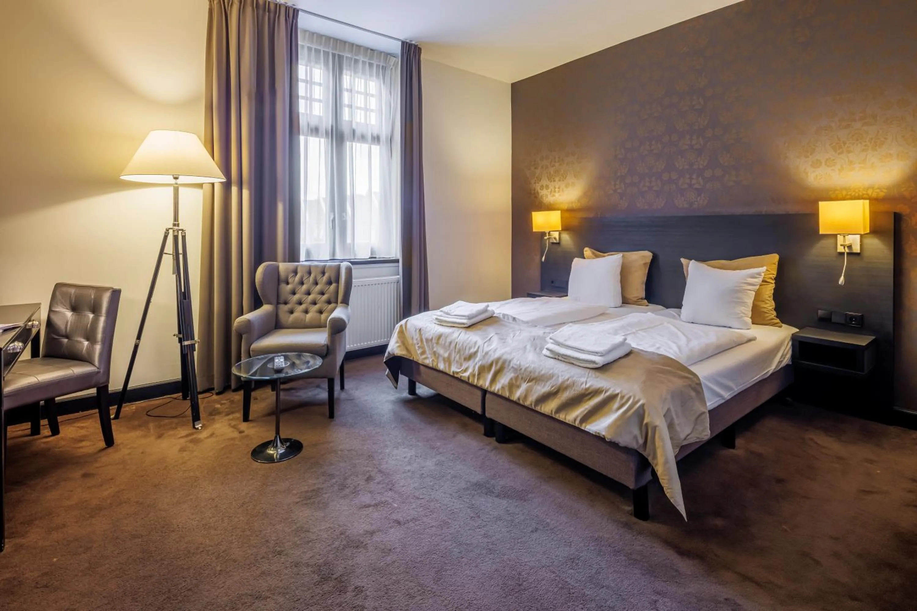 Bed in Grand Hotel Alkmaar