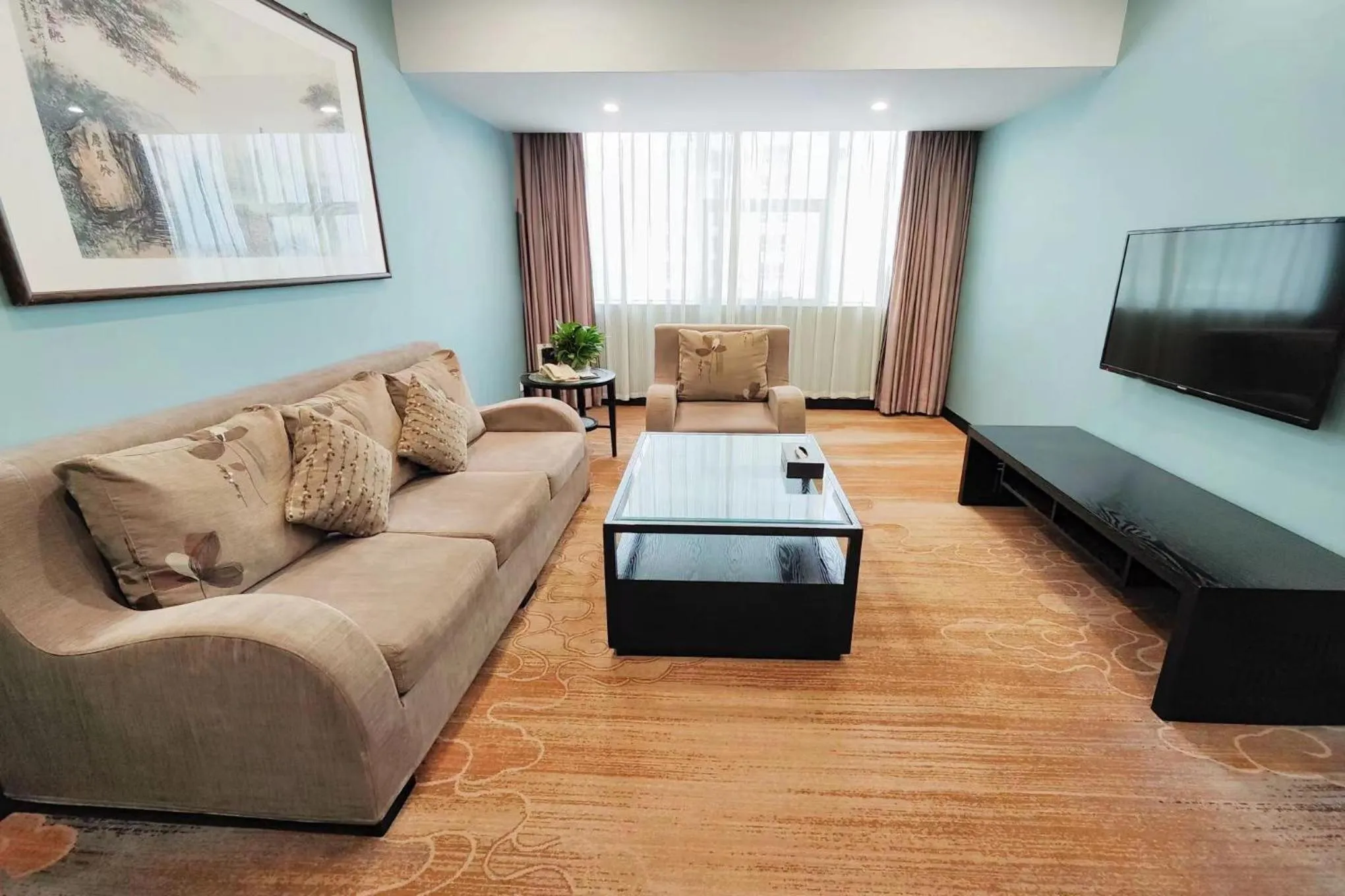 Living room in Skyline Plaza Hotel Guangzhou