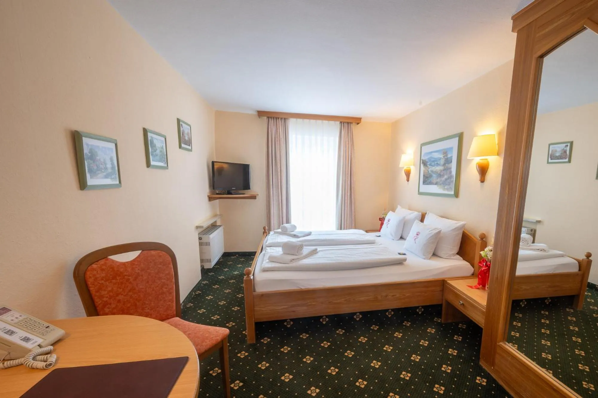 Bedroom, Bed in Chalét zum Kurfürst