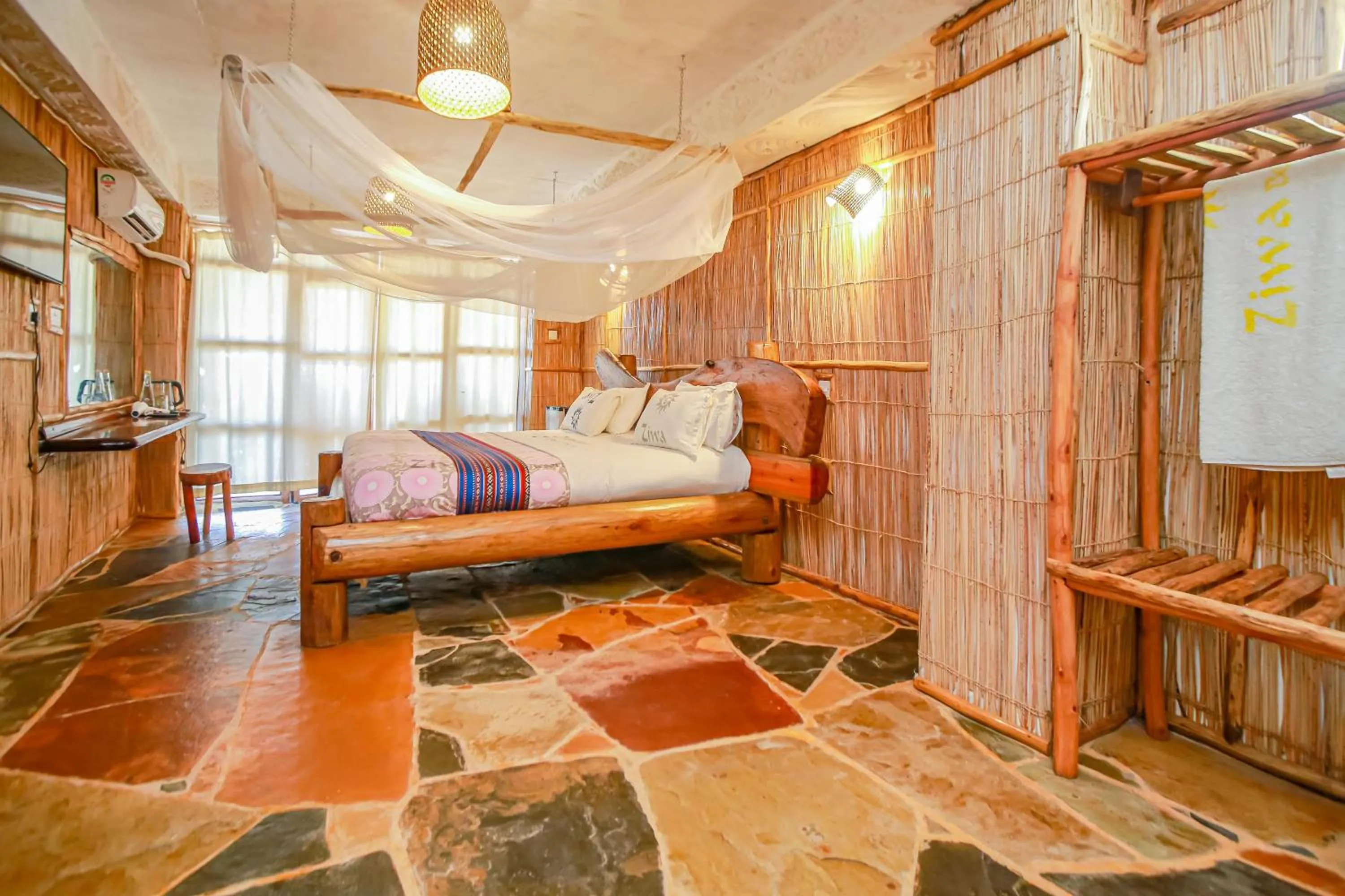 Bed in Ziwa Beach Resort