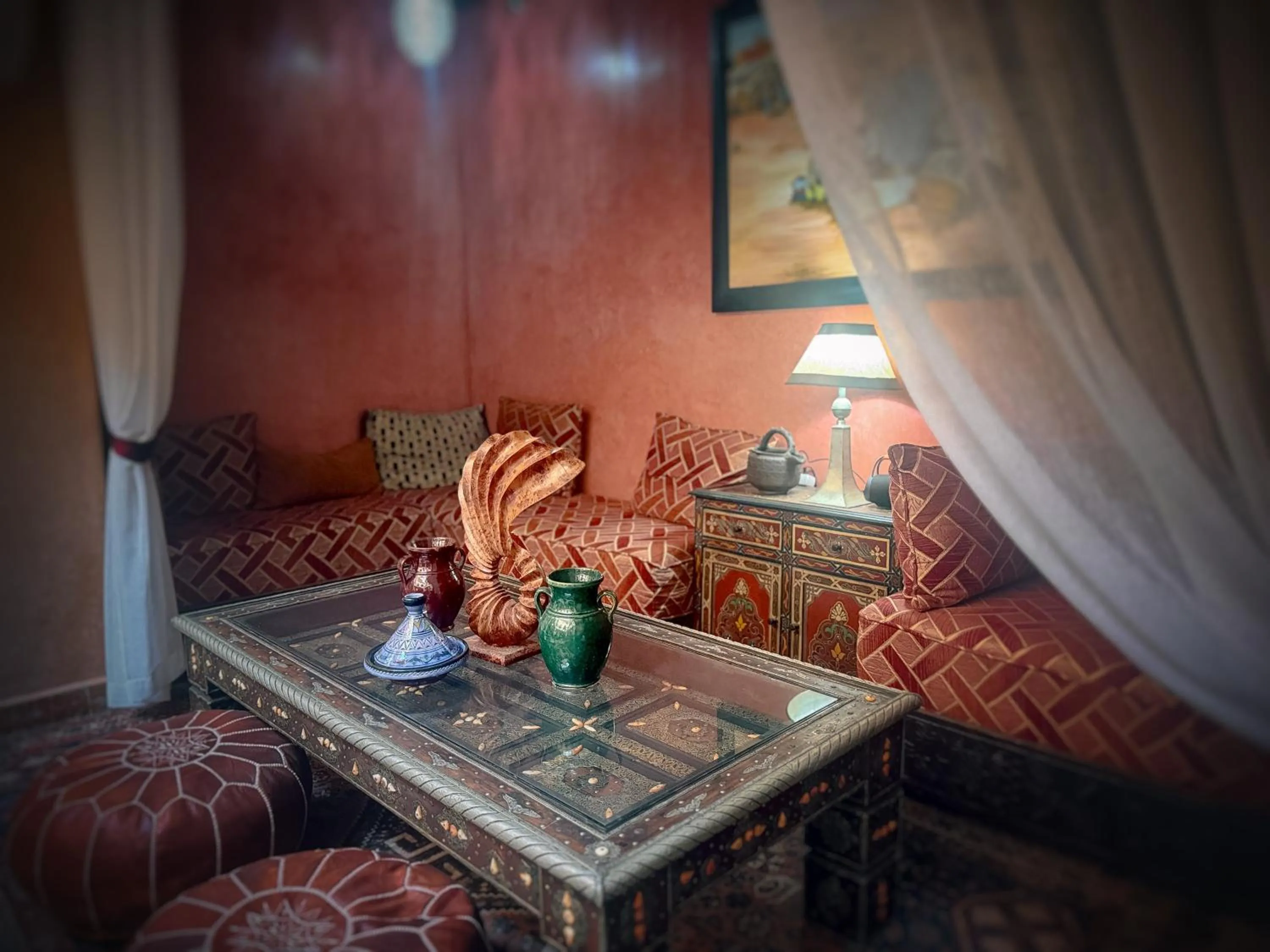 Seating area in Riad Lapis-lazuli