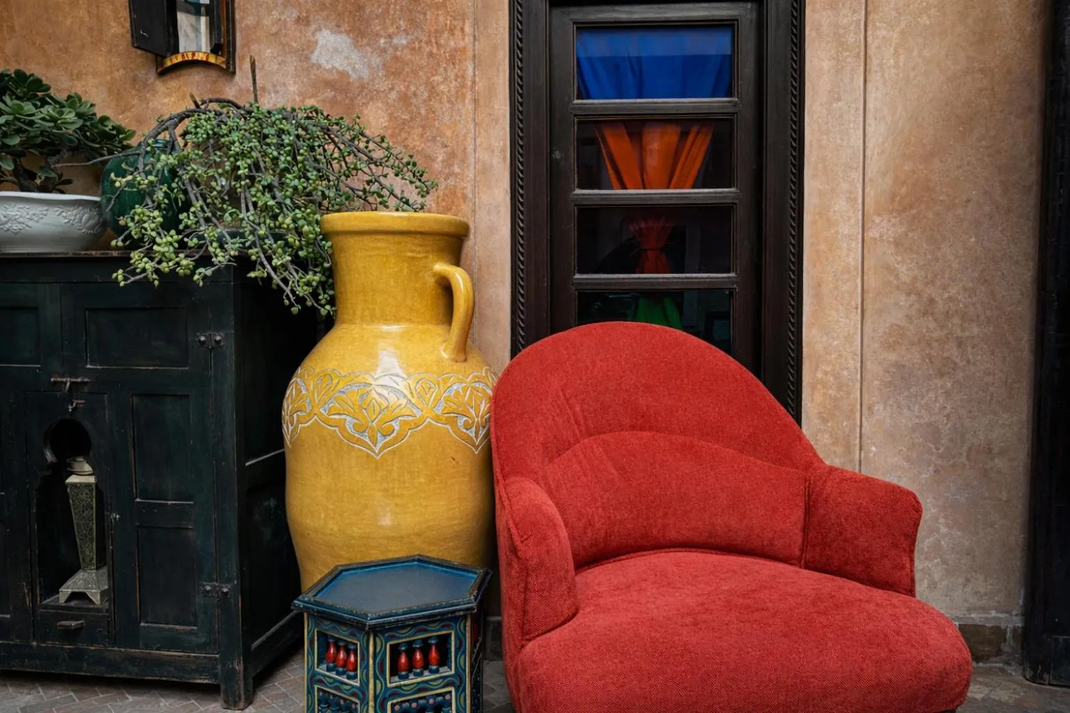 Seating area in Riad Lapis-lazuli