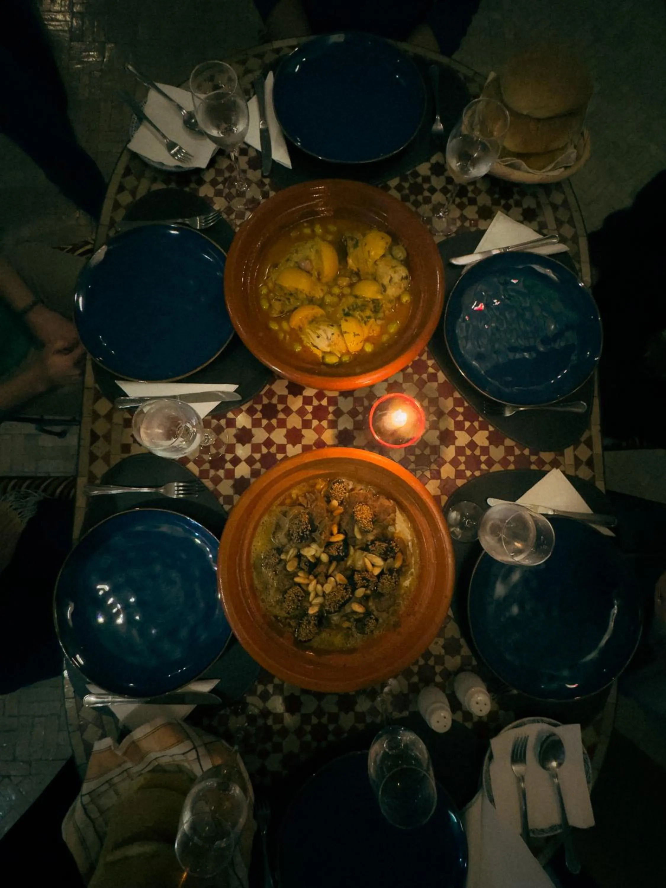 Restaurant/places to eat in Riad Lapis-lazuli