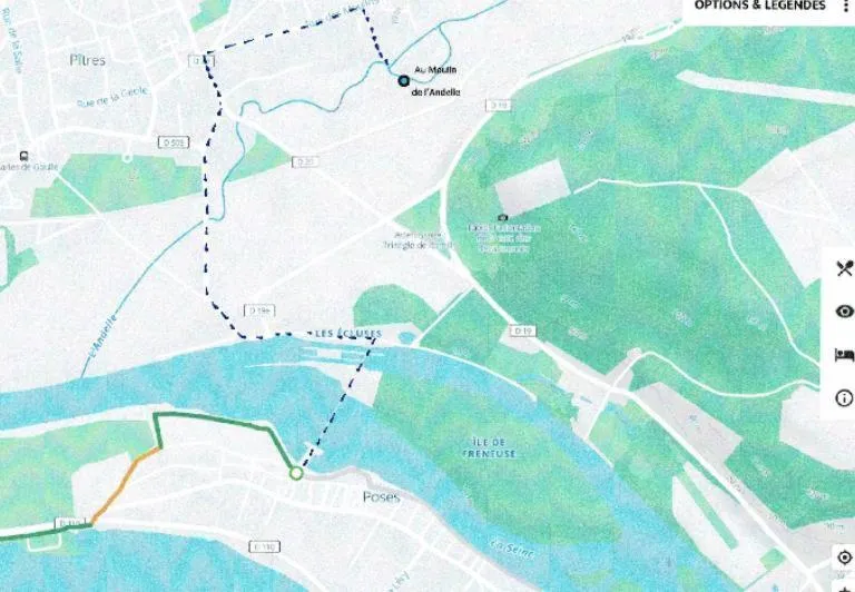 Cycling in Au Moulin de l'Andelle