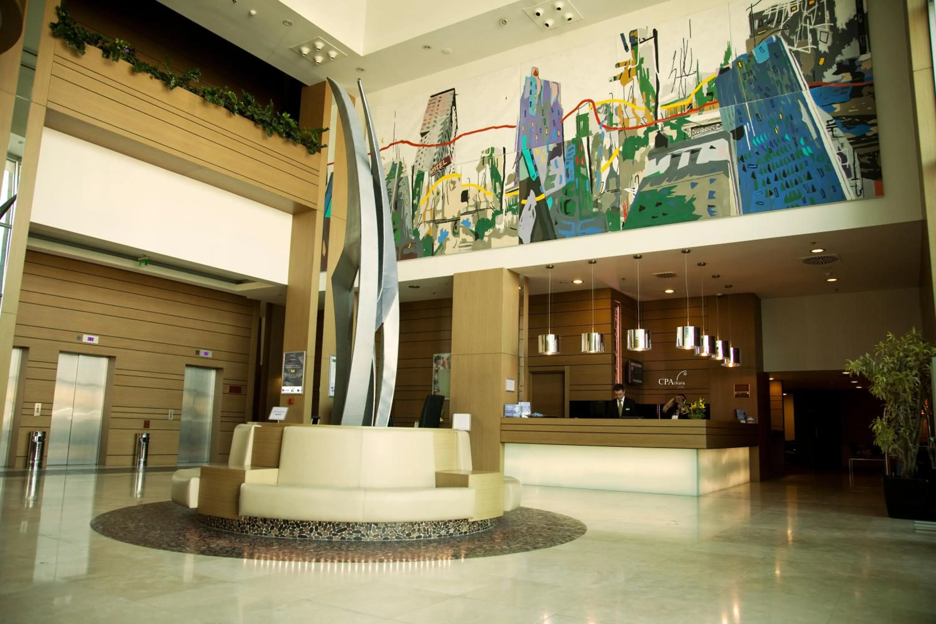 Lobby or reception in CPAnkara Hotel