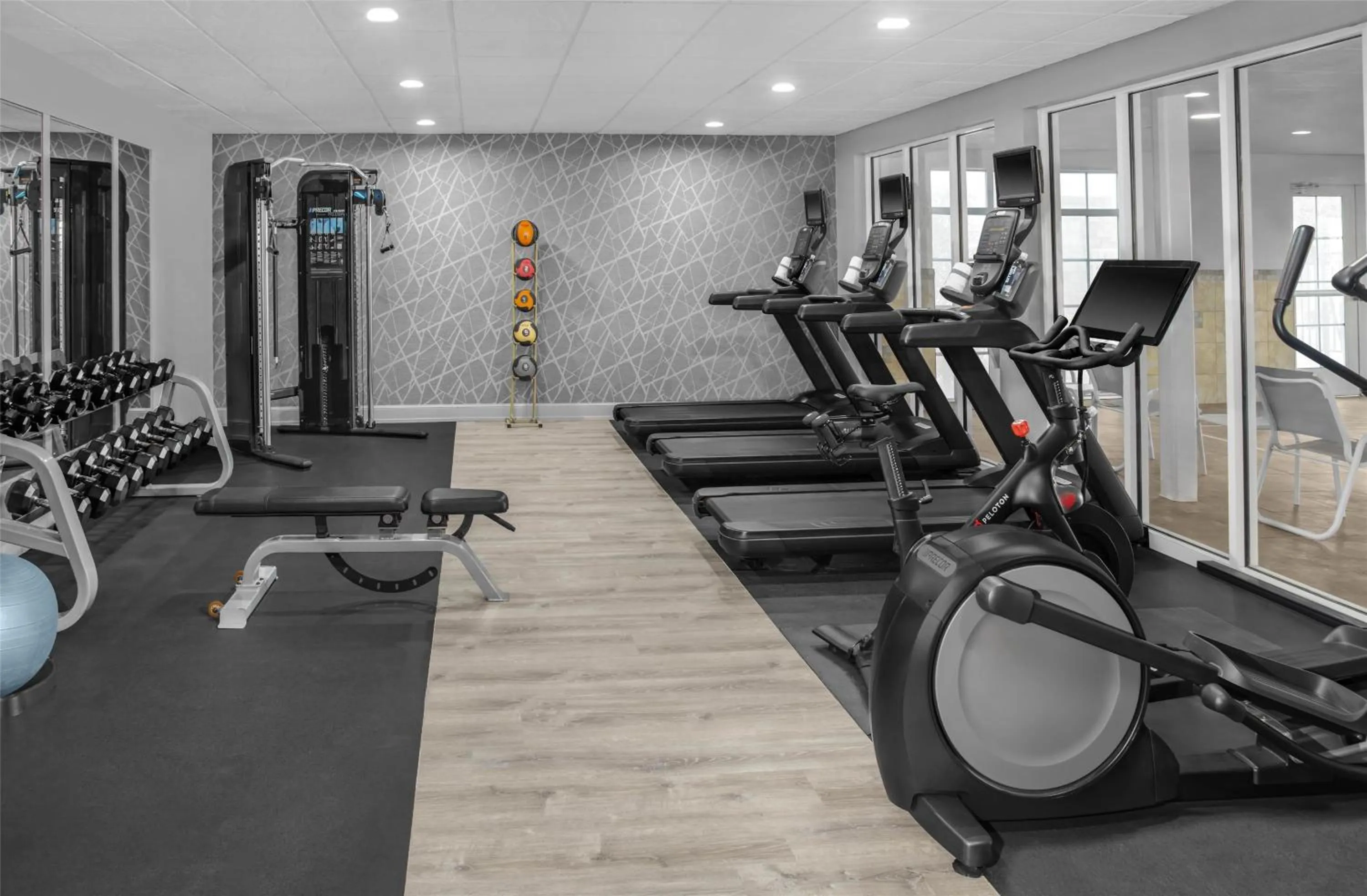 Fitness centre/facilities in Homewood Suites by Hilton Fayetteville