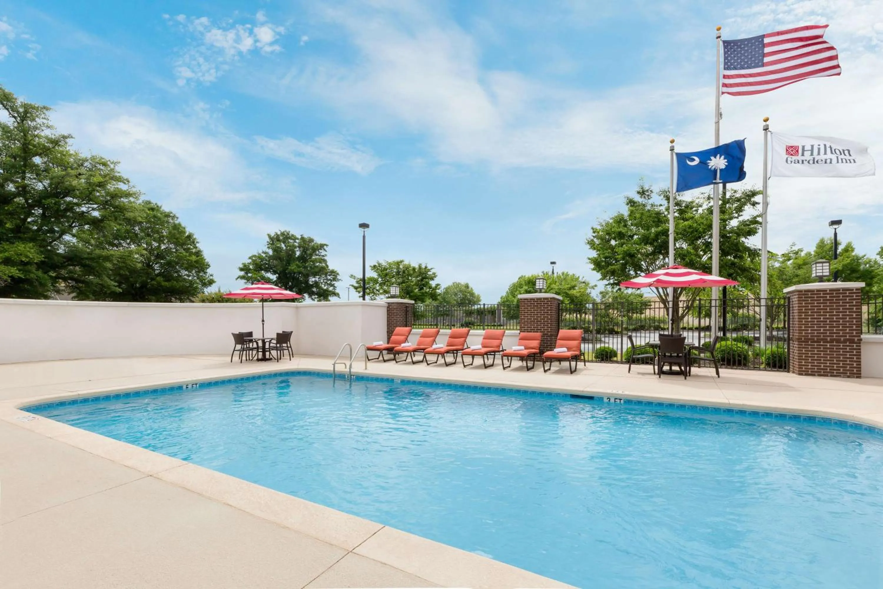 Pool view in Hilton Garden Inn Greenville