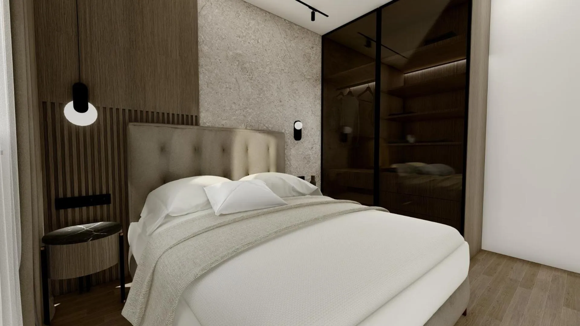 Bedroom, Bed in Villa M