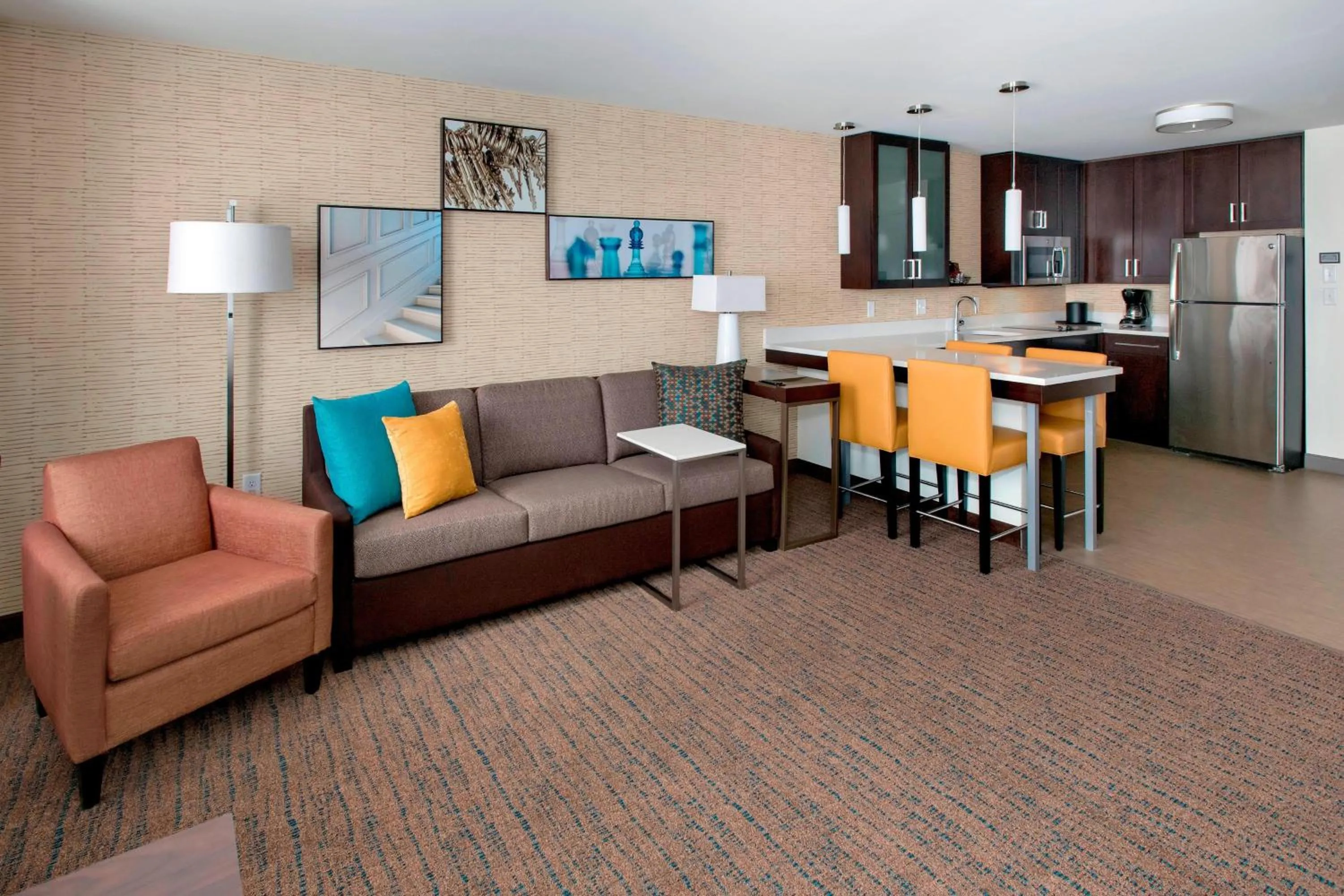 Living room in Residence Inn by Marriott Boston Bridgewater